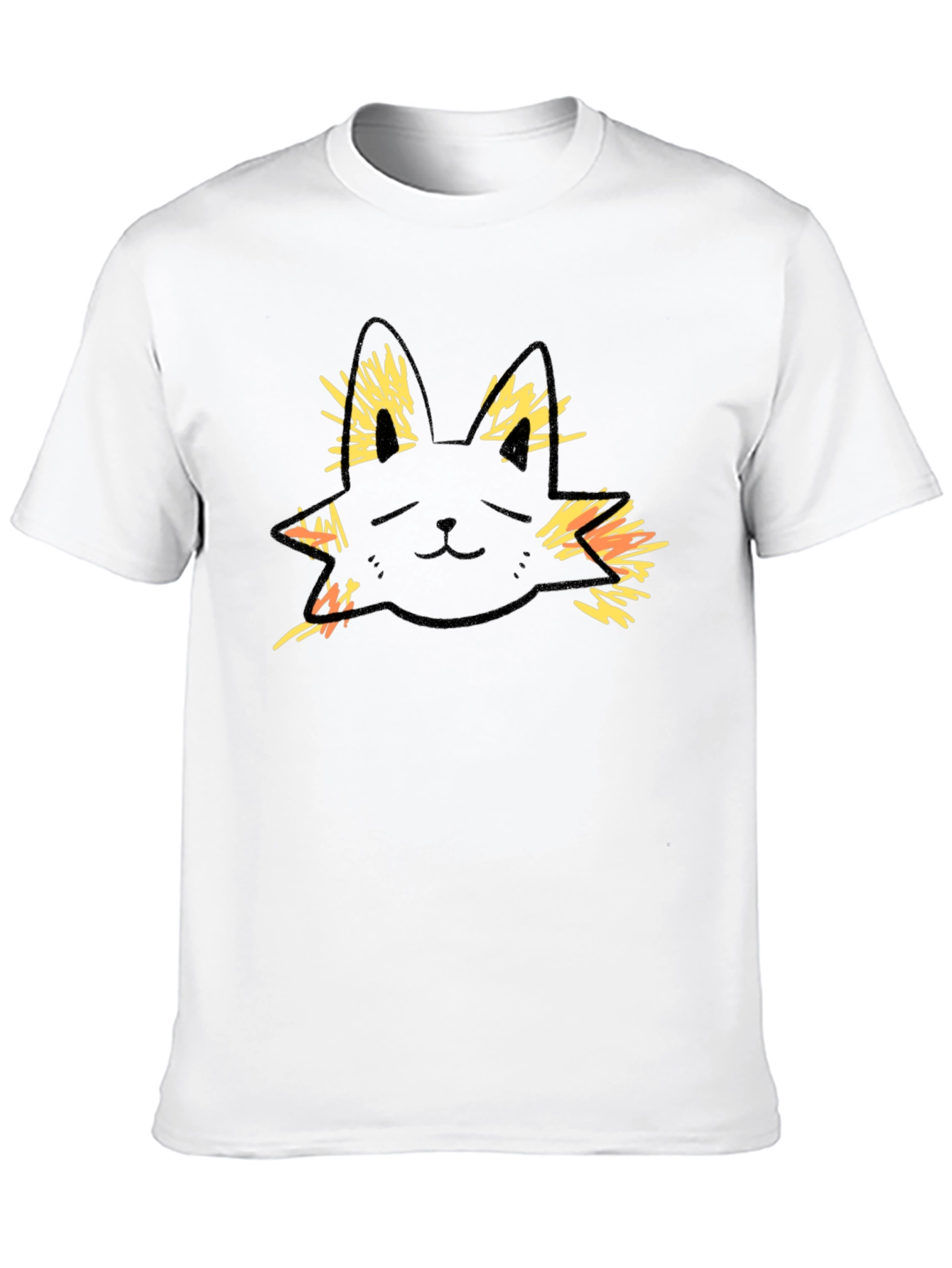 Cool Cat Graphic Tee - Black Cotton T-Shirt