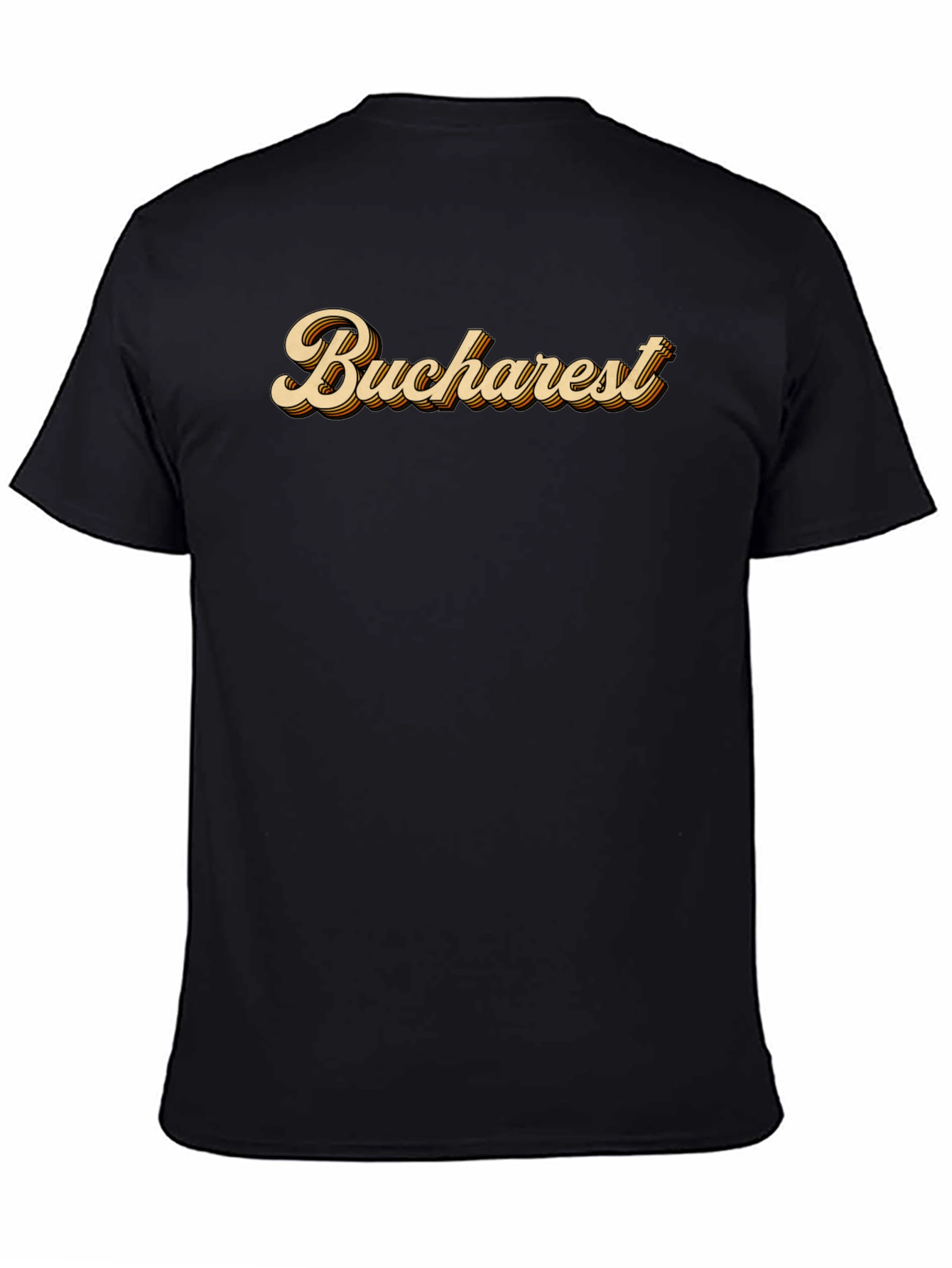 Bucharest Retro Style Graphic T-Shirt