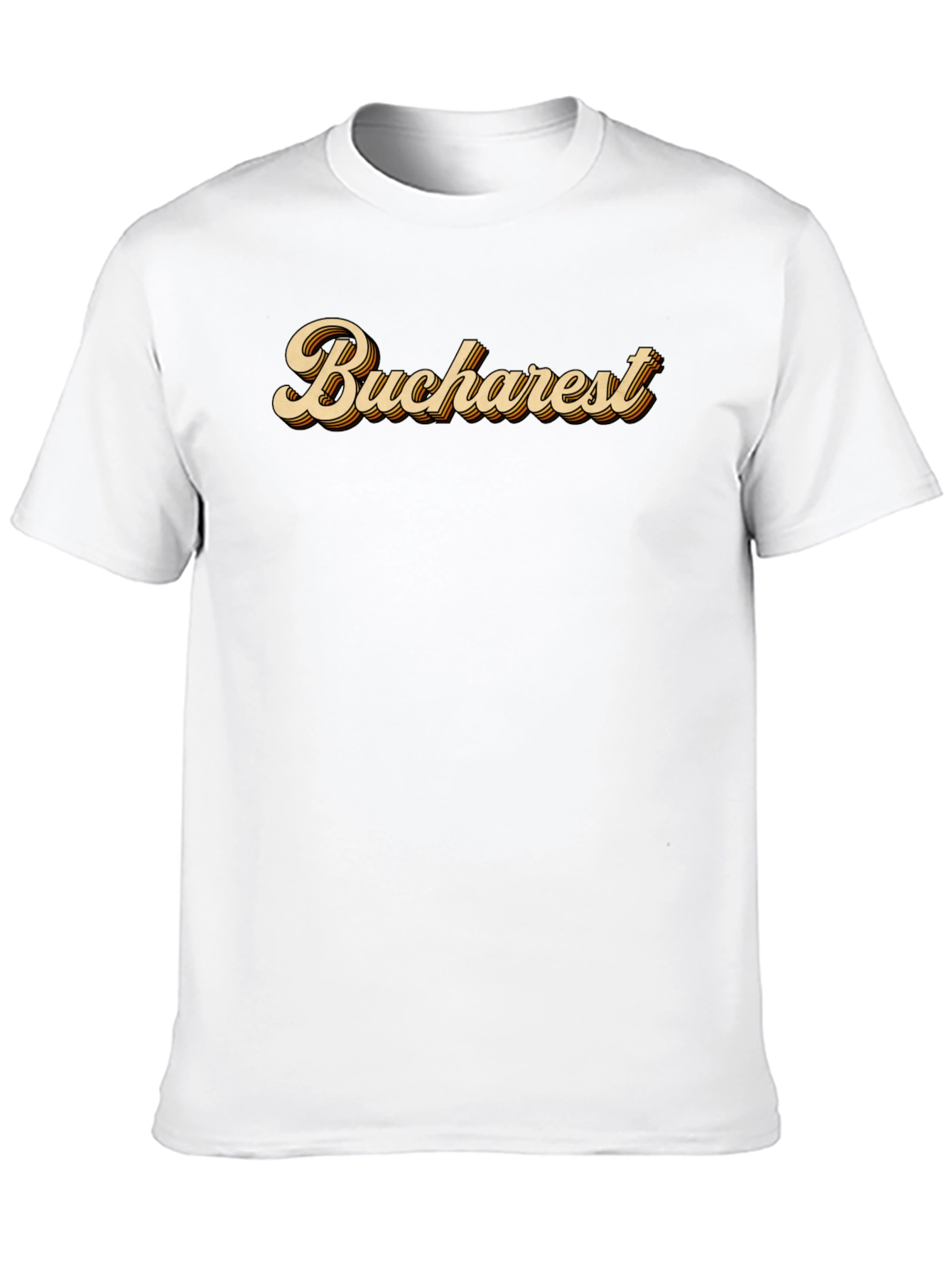 Bucharest Retro Style Graphic T-Shirt