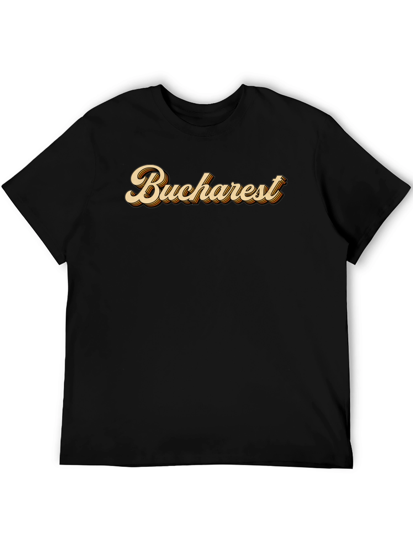 Bucharest Retro Style Graphic T-Shirt