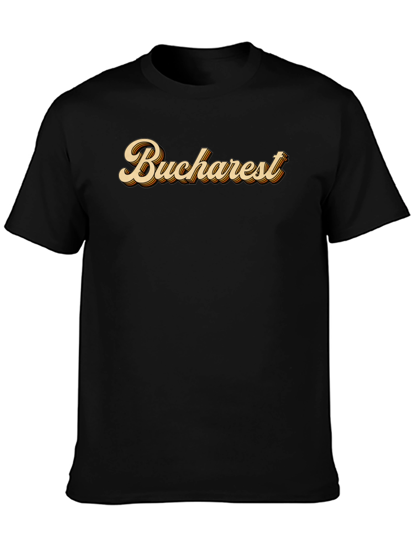 Bucharest Retro Style Graphic T-Shirt