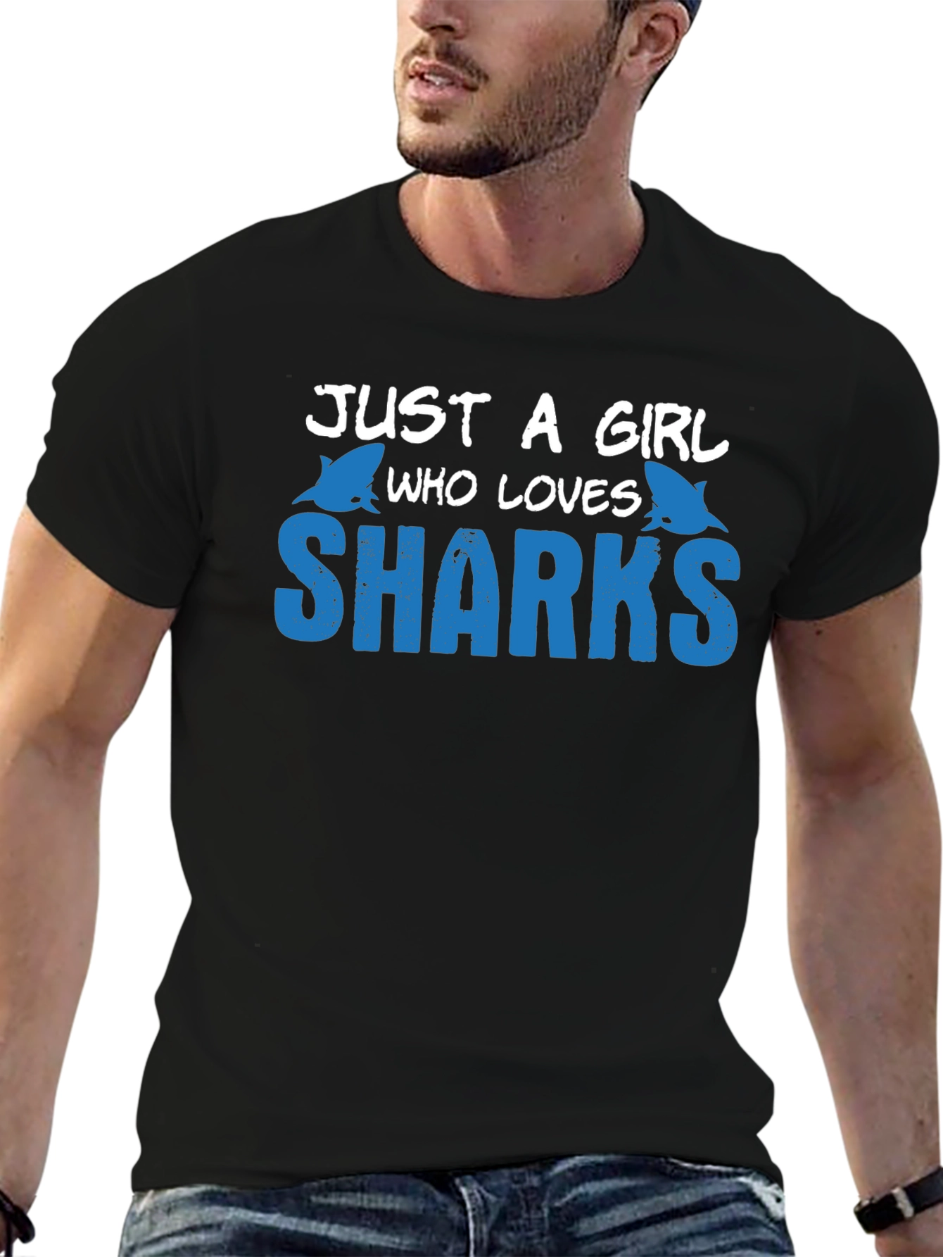Just a Girl Who Loves Sharks T-Shirt