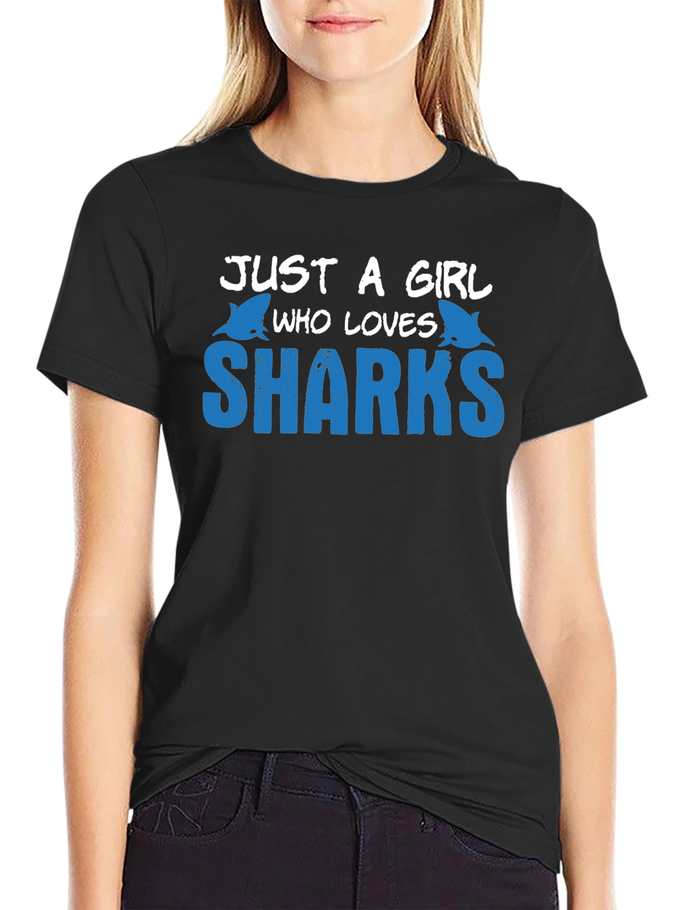 Just a Girl Who Loves Sharks T-Shirt