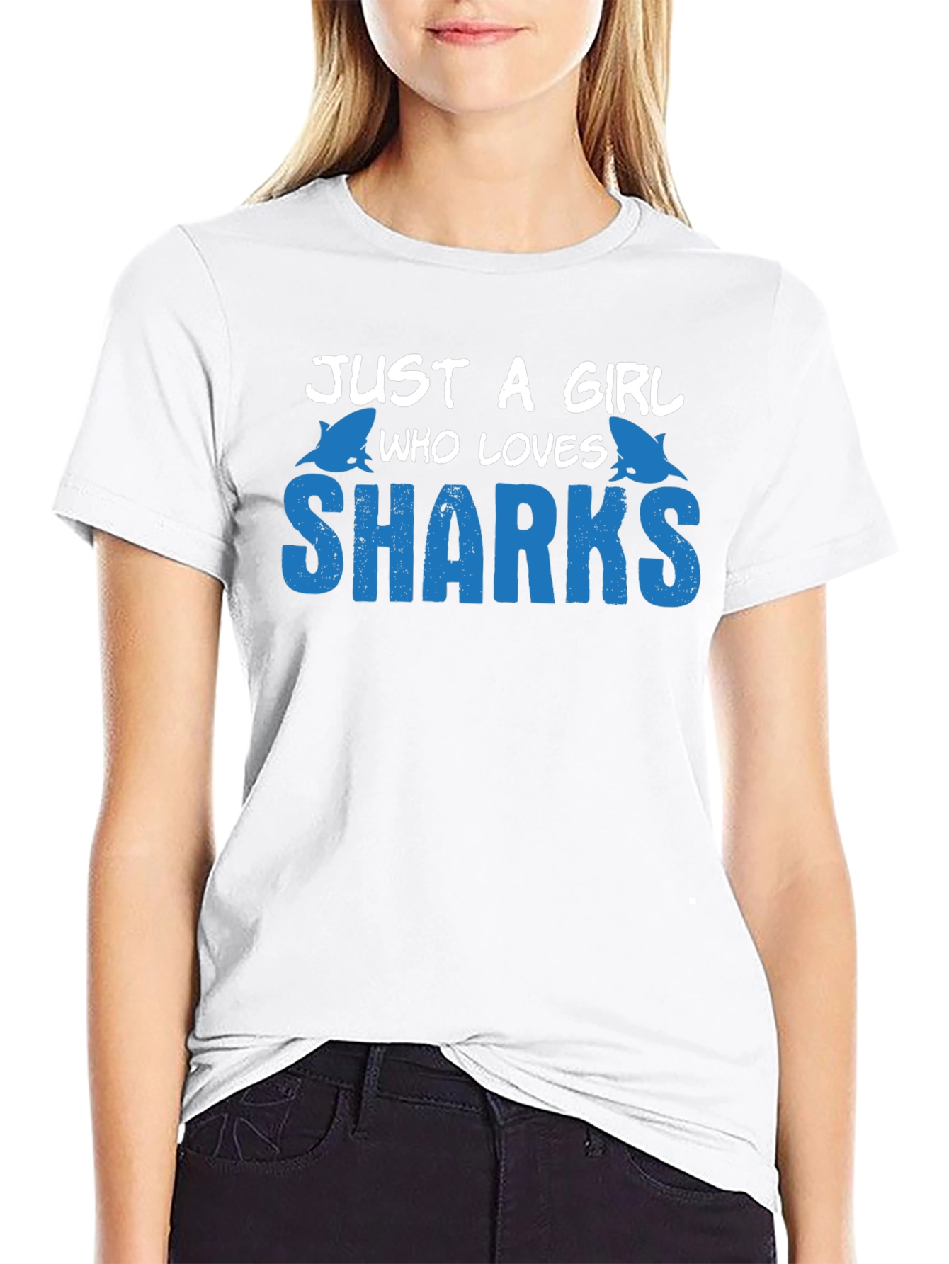 Just a Girl Who Loves Sharks T-Shirt