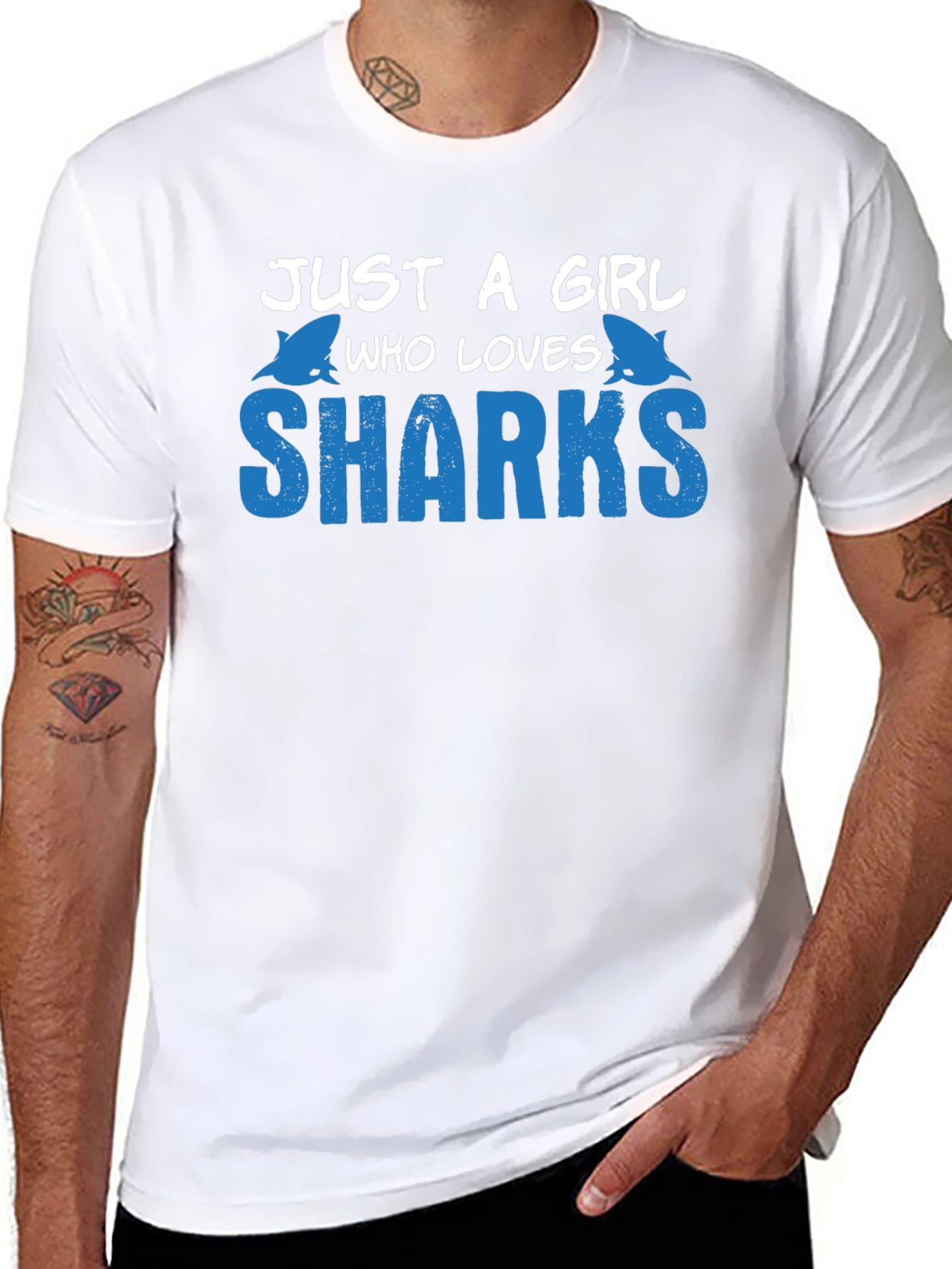 Just a Girl Who Loves Sharks T-Shirt