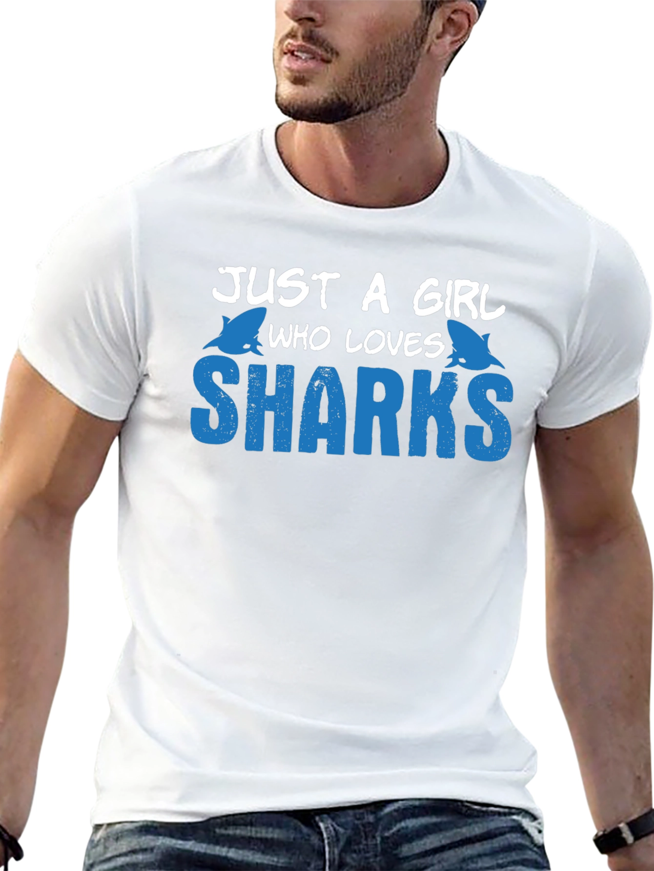 Just a Girl Who Loves Sharks T-Shirt