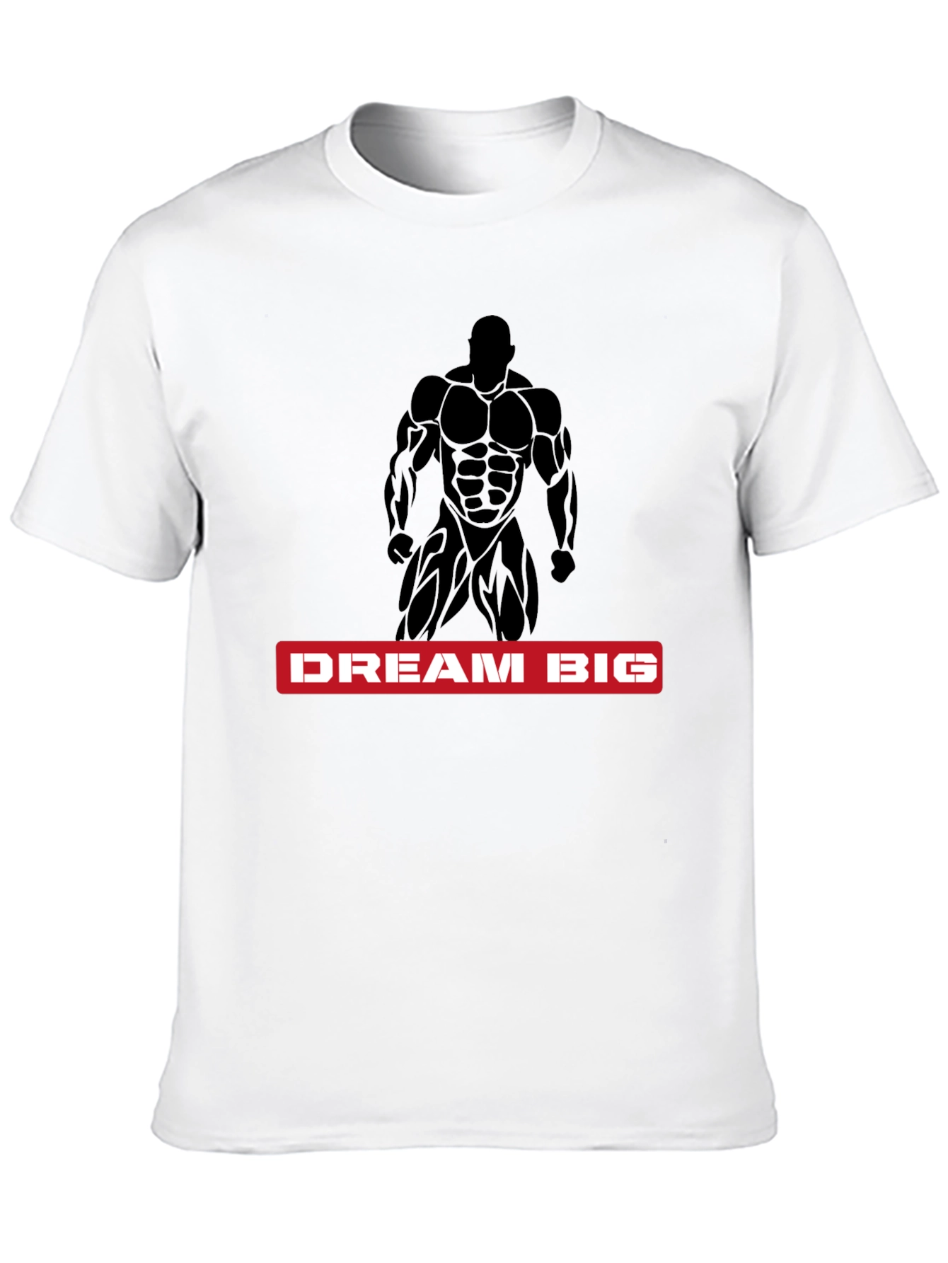 Dream Big Bodybuilder Black T-Shirt