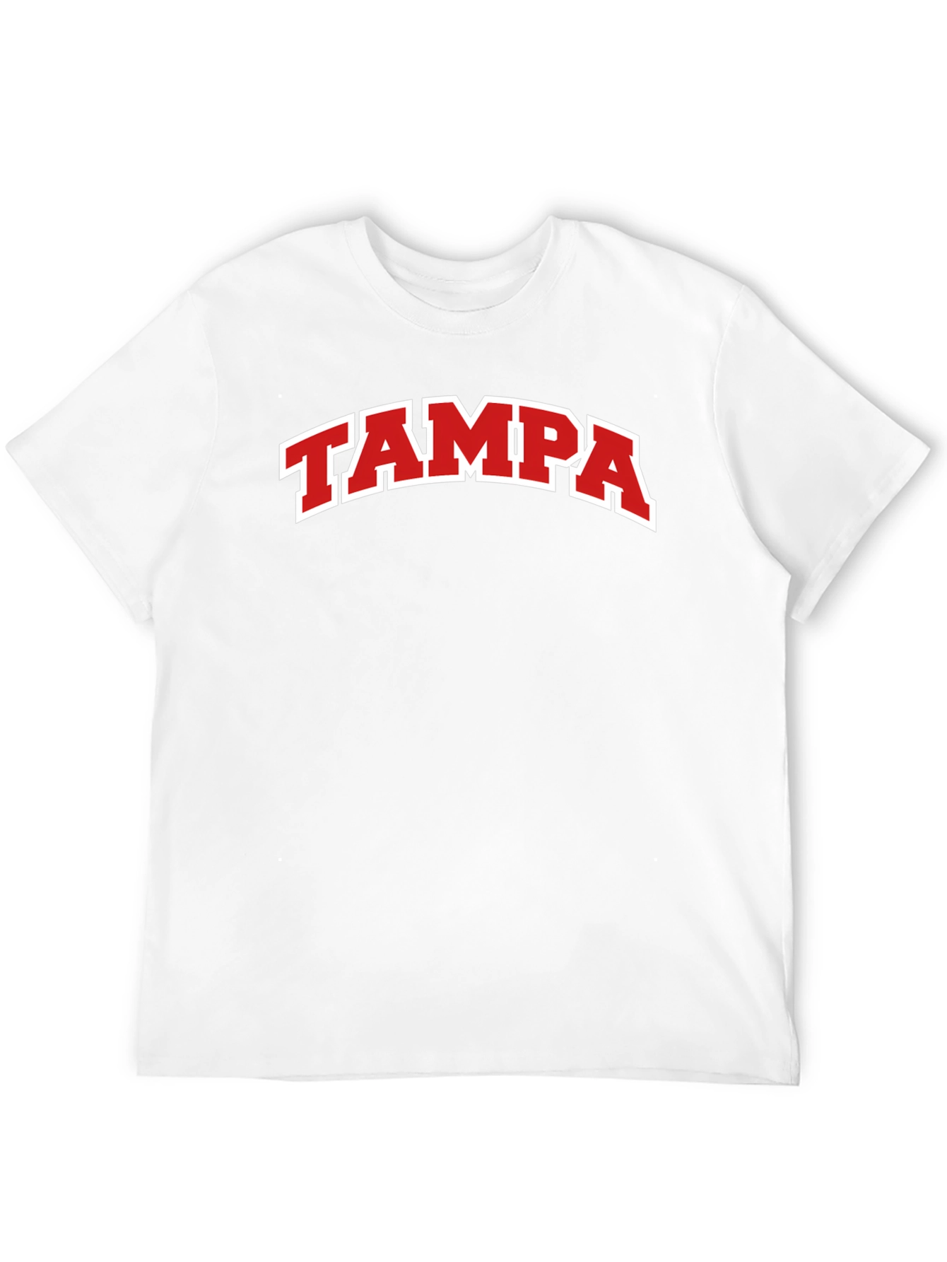 Tampa T-Shirt - Black with Red Lettering