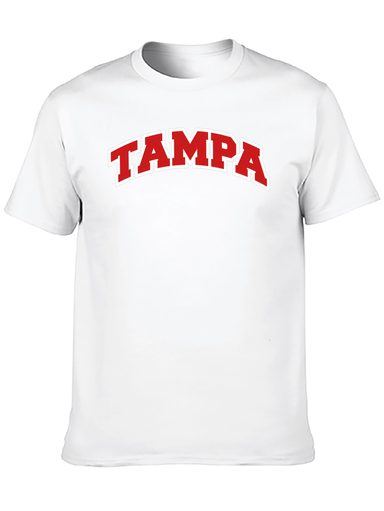 Tampa T-Shirt - Black with Red Lettering