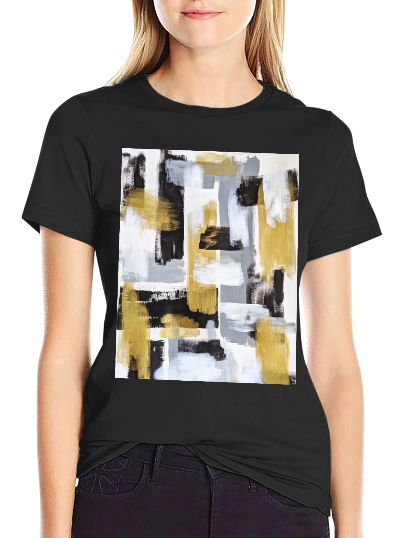 Abstract Art Graphic Tee - Modern Style