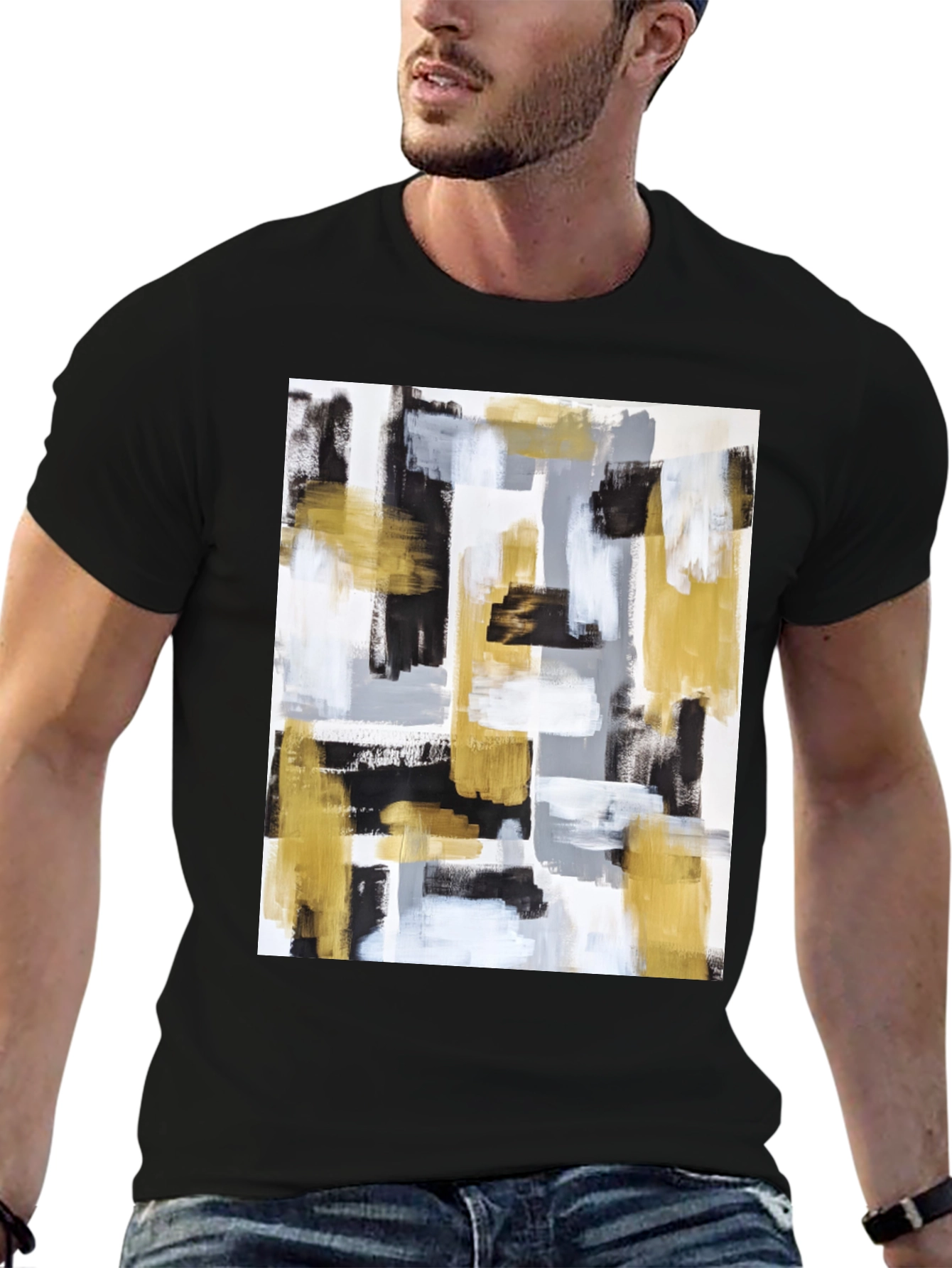 Abstract Art Graphic Tee - Modern Style
