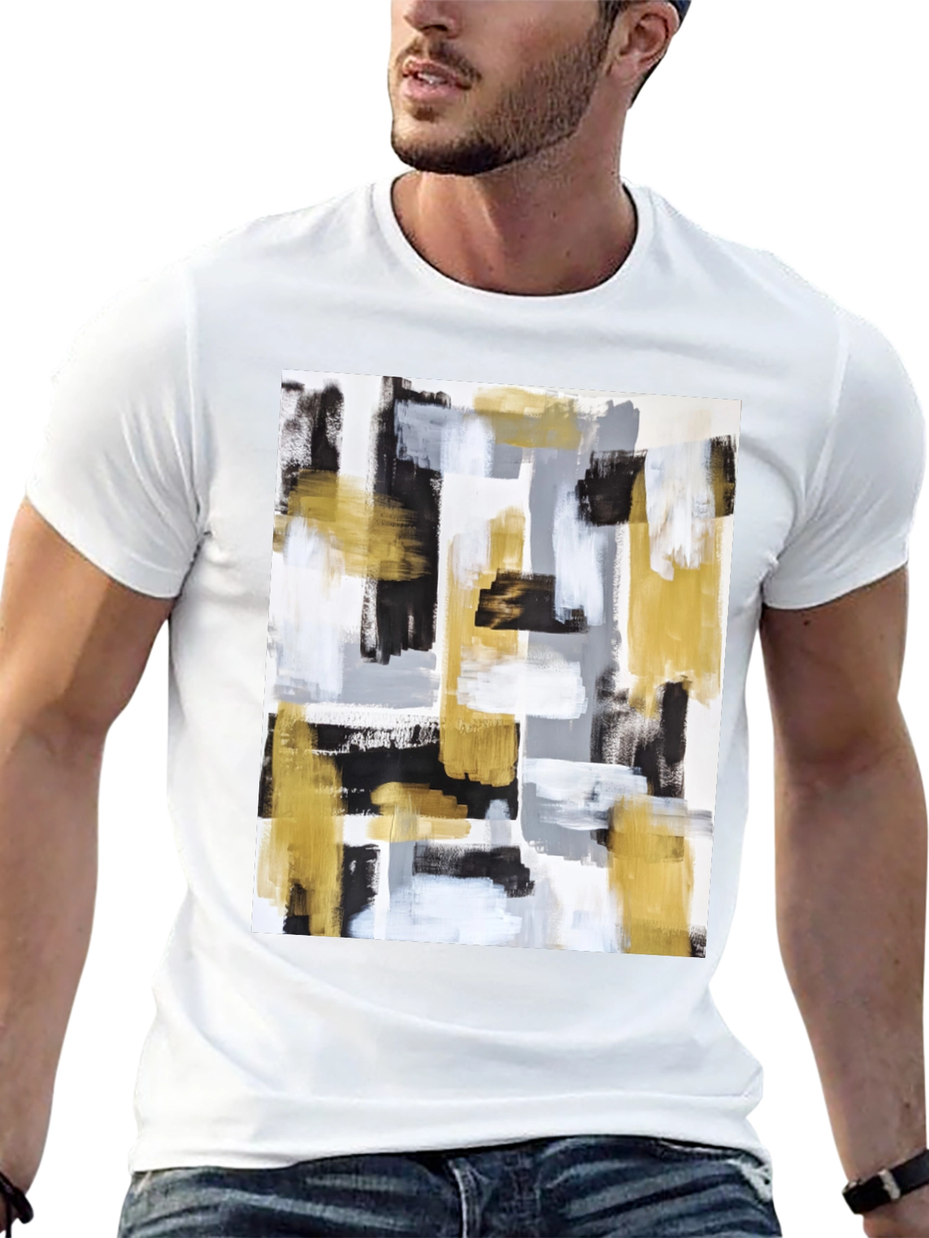 Abstract Art Graphic Tee - Modern Style