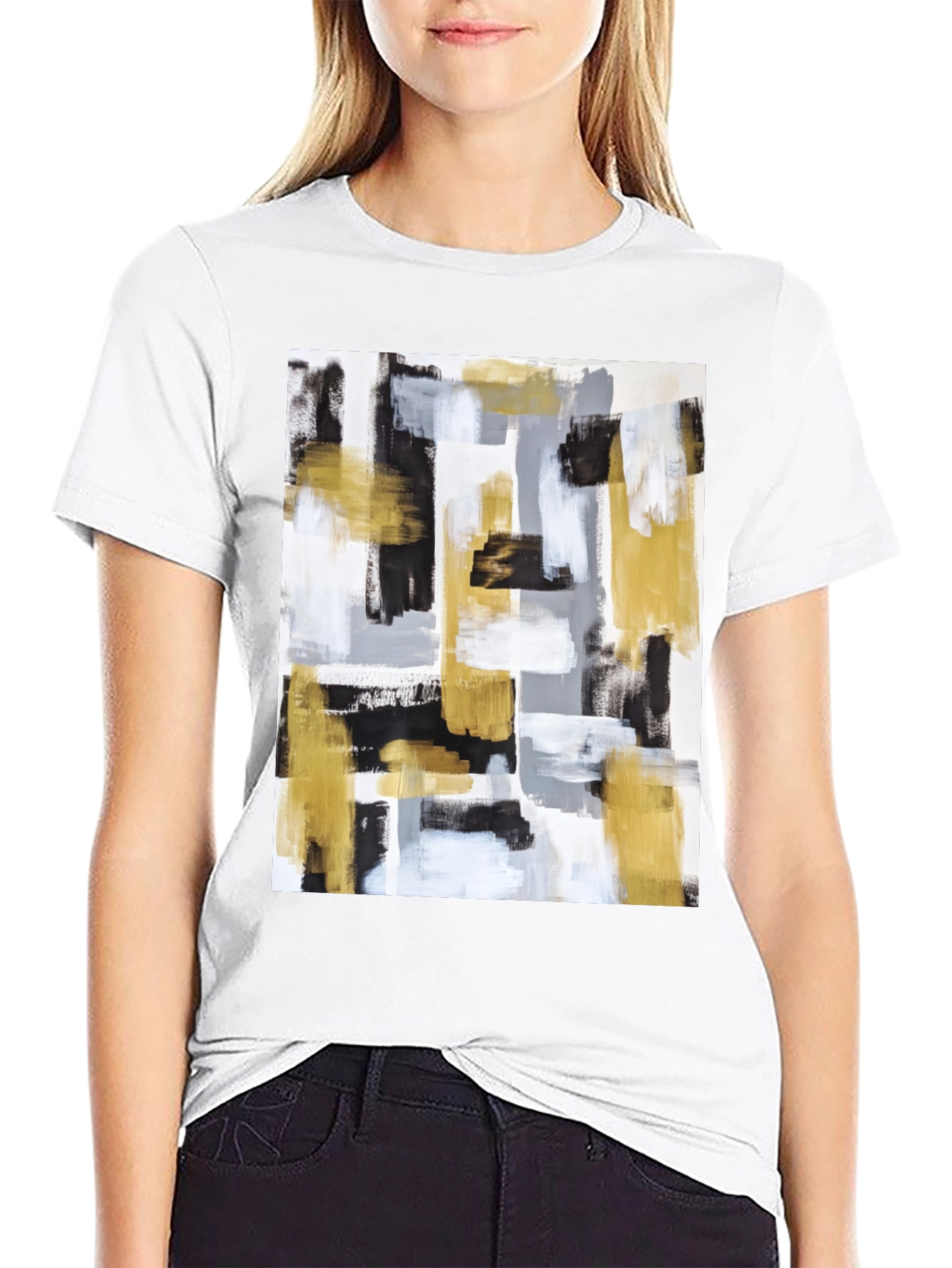 Abstract Art Graphic Tee - Modern Style