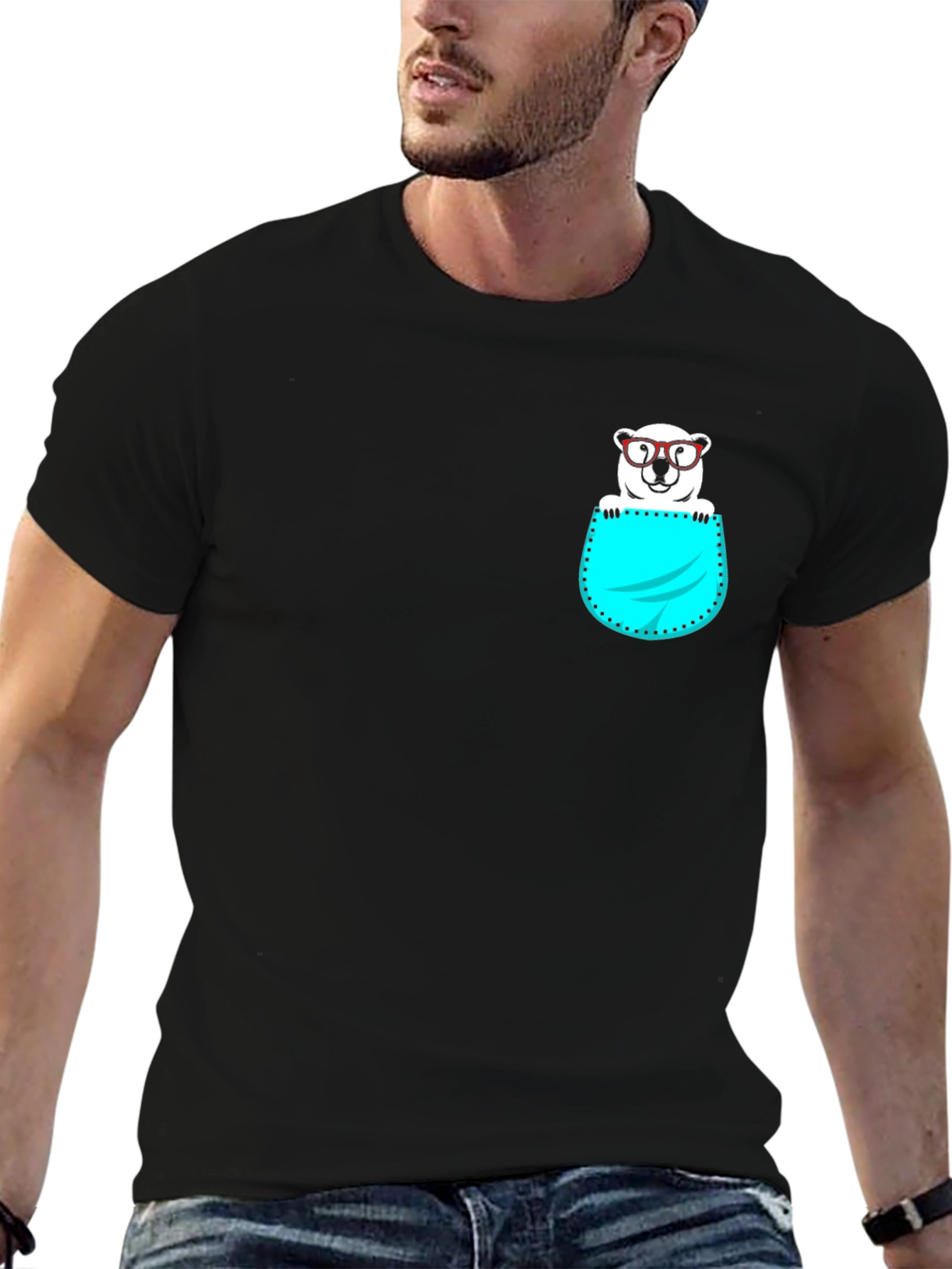 Cool Bear in Pocket T-Shirt