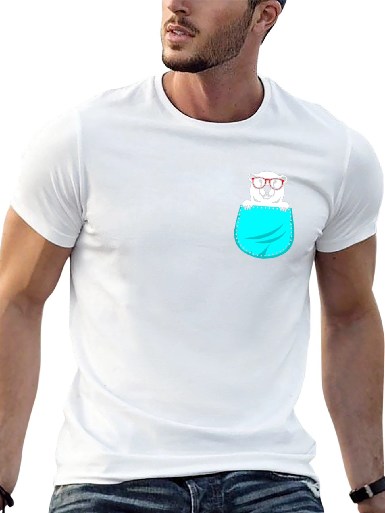Cool Bear in Pocket T-Shirt