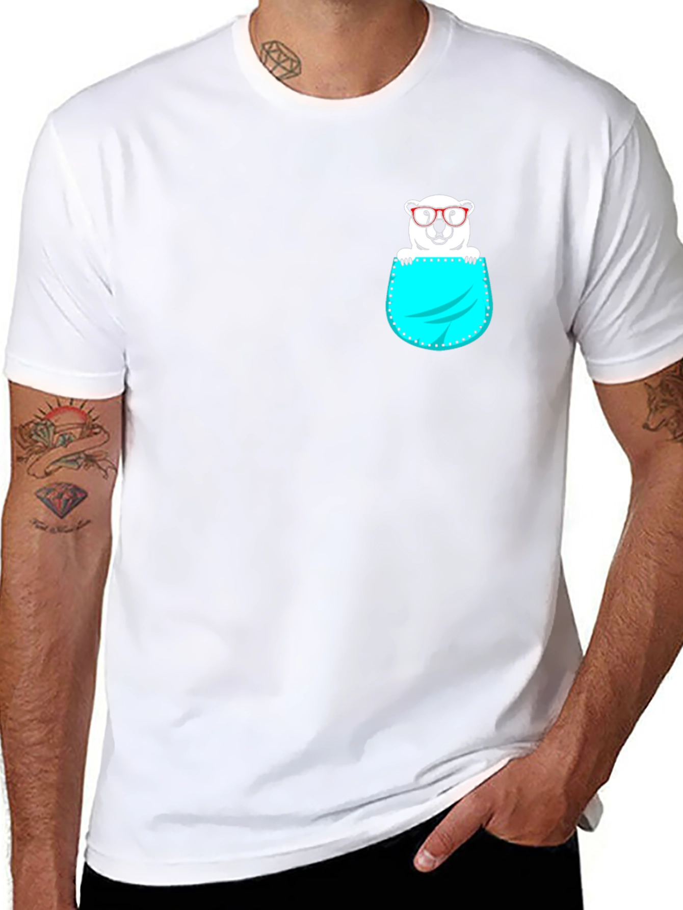 Cool Bear in Pocket T-Shirt