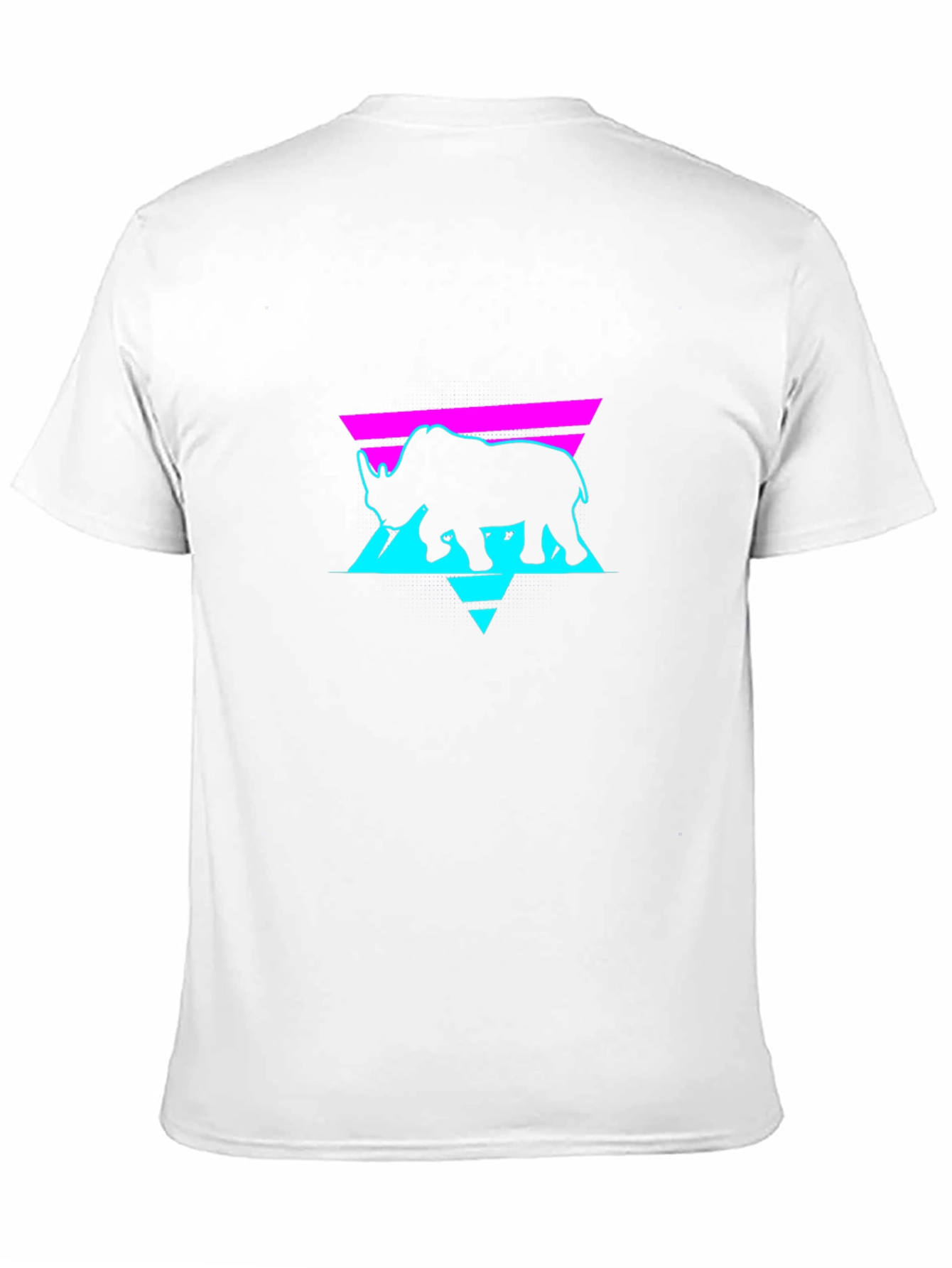 Retro Rhino Graphic Tee - Black