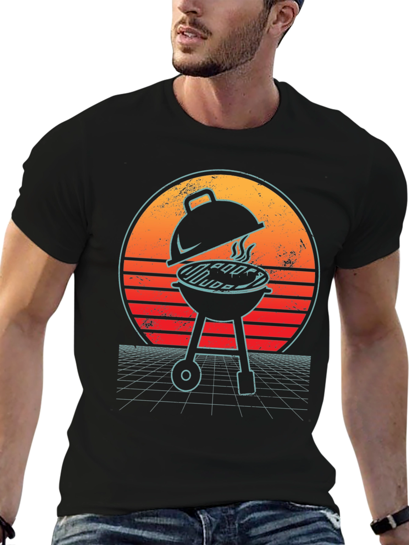 Retro BBQ Grill T-Shirt