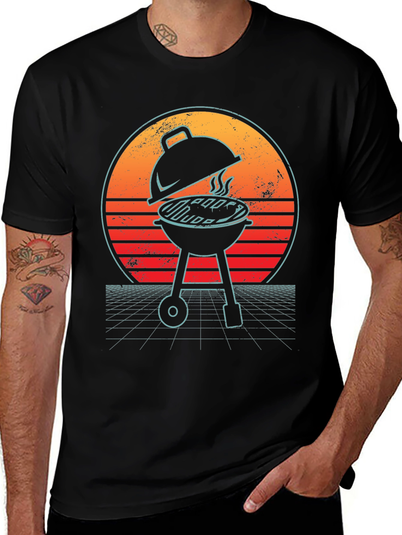 Retro BBQ Grill T-Shirt