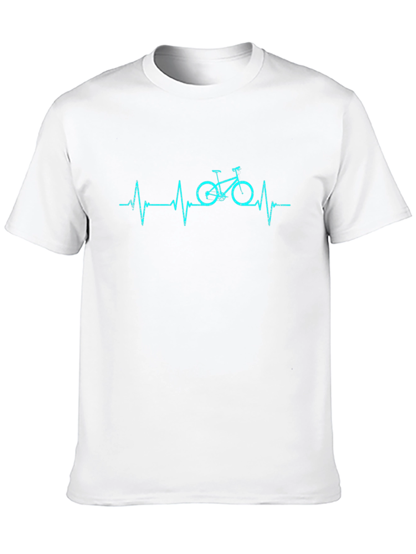 Heartbeat Bicycle Black T-Shirt