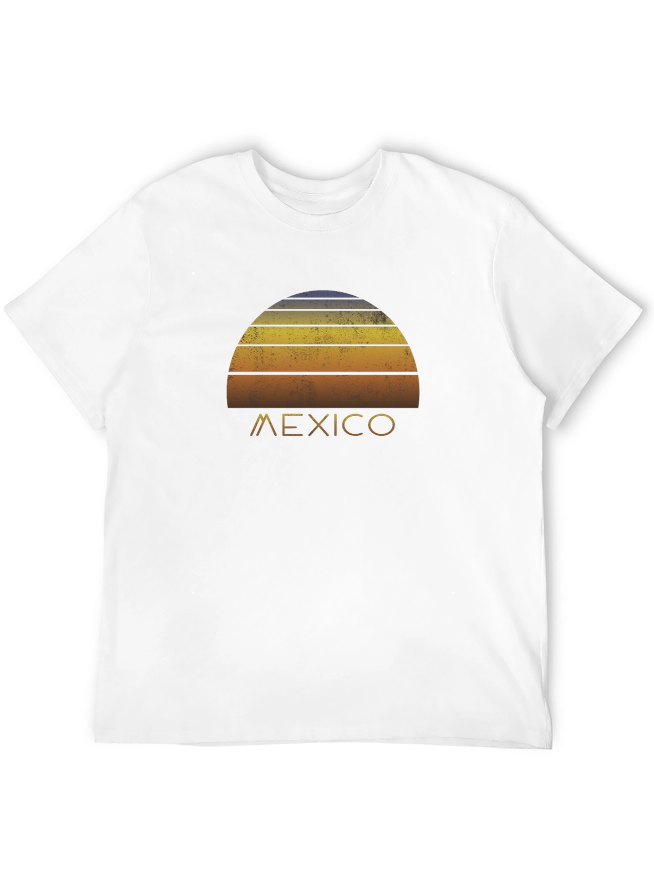 Retro Mexico Sunset Graphic Tee - Black T-Shirt