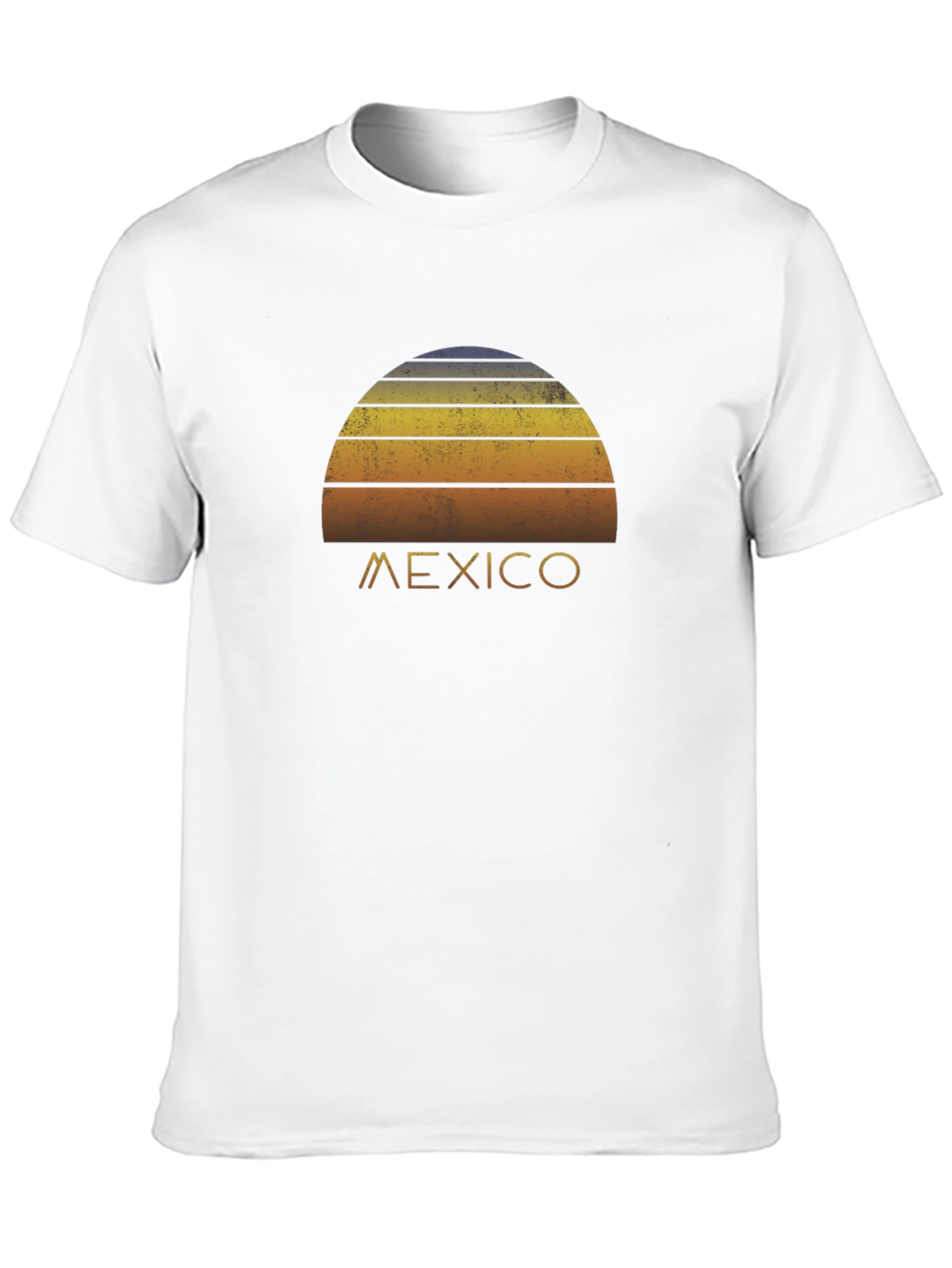 Retro Mexico Sunset Graphic Tee - Black T-Shirt