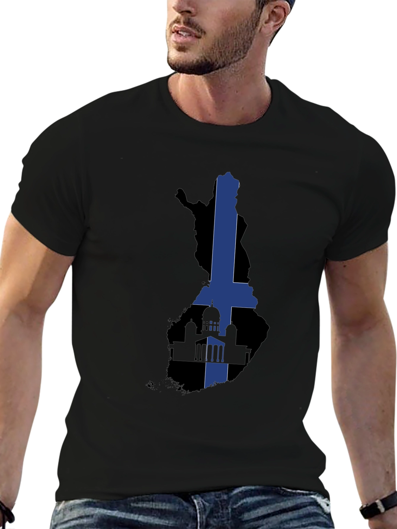 Finland Flag T-Shirt - Cool Finnish Pride Tee