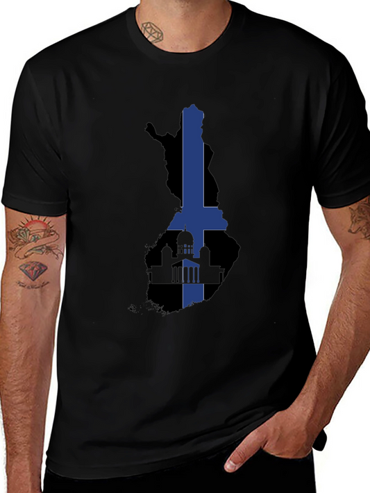 Finland Flag T-Shirt - Cool Finnish Pride Tee