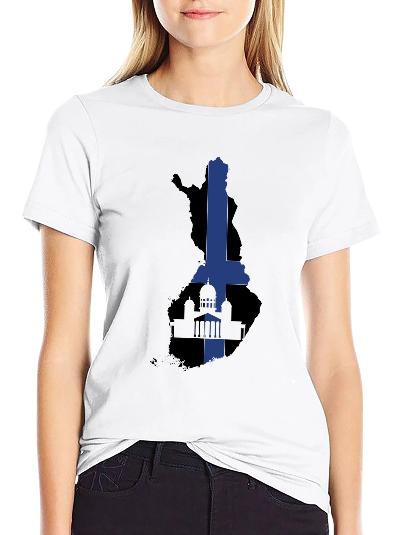 Finland Flag T-Shirt - Cool Finnish Pride Tee