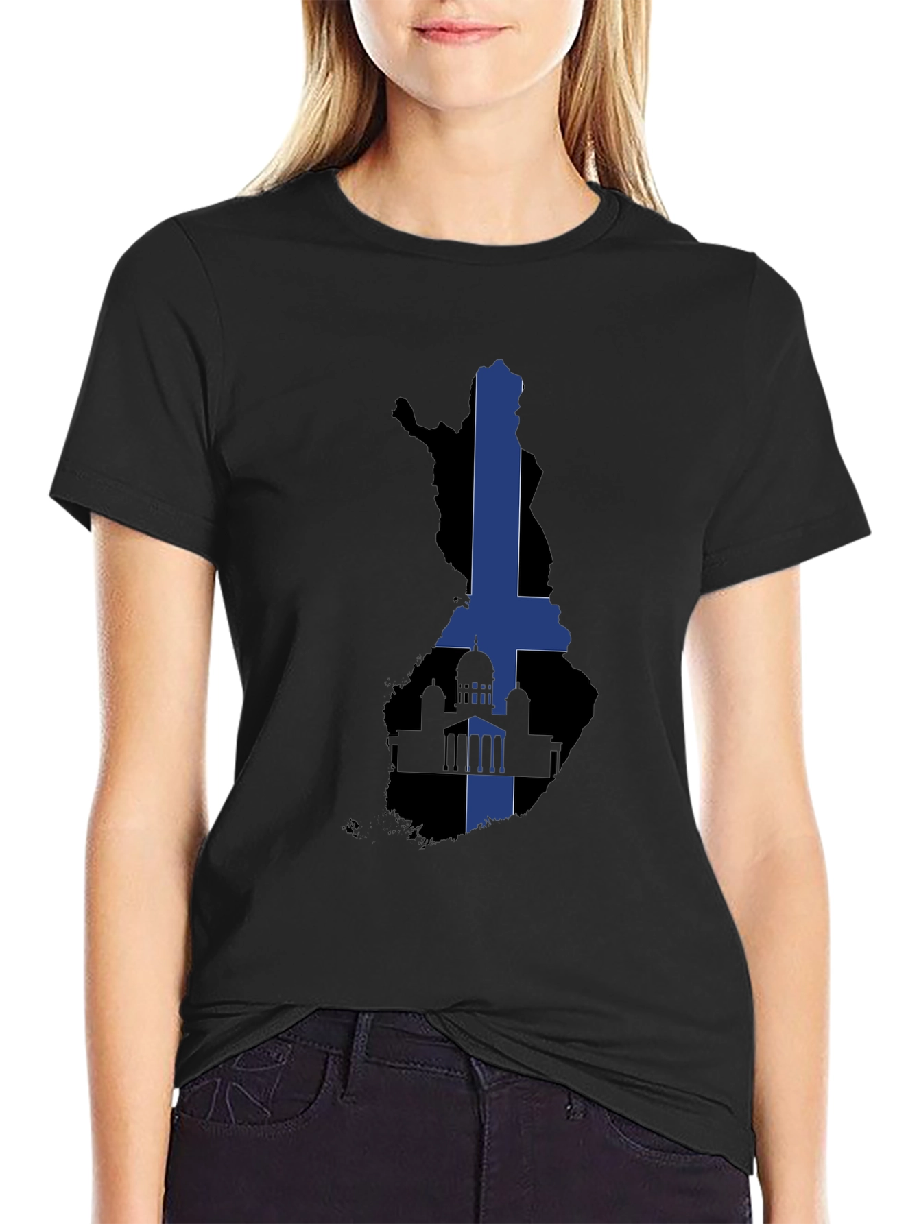 Finland Flag T-Shirt - Cool Finnish Pride Tee