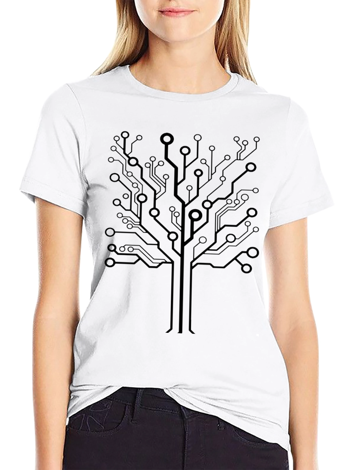 Tech Tree Graphic T-Shirt - Unique Geek Style