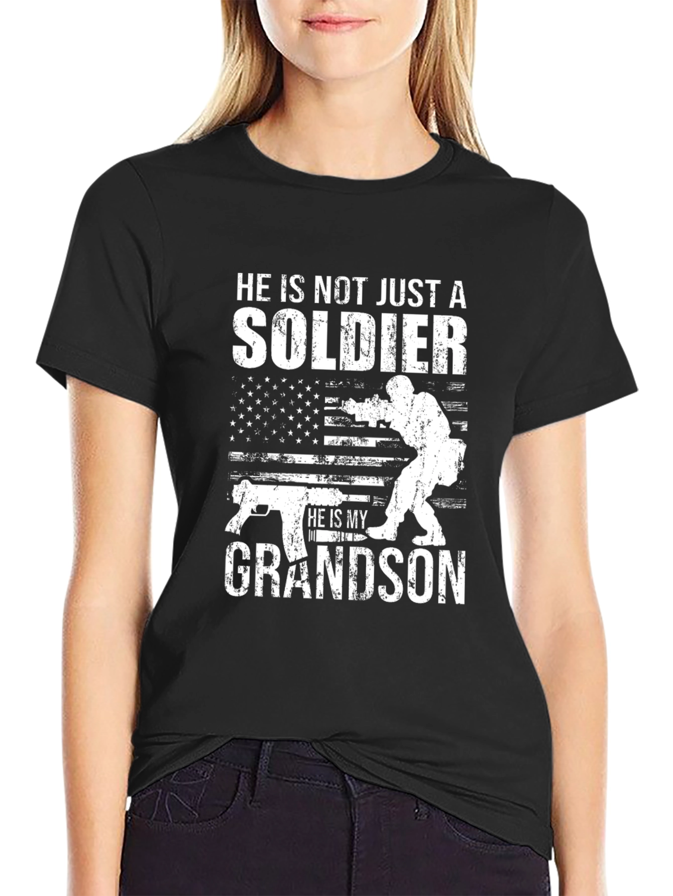 Grandson Soldier Graphic Tee - Patriotic