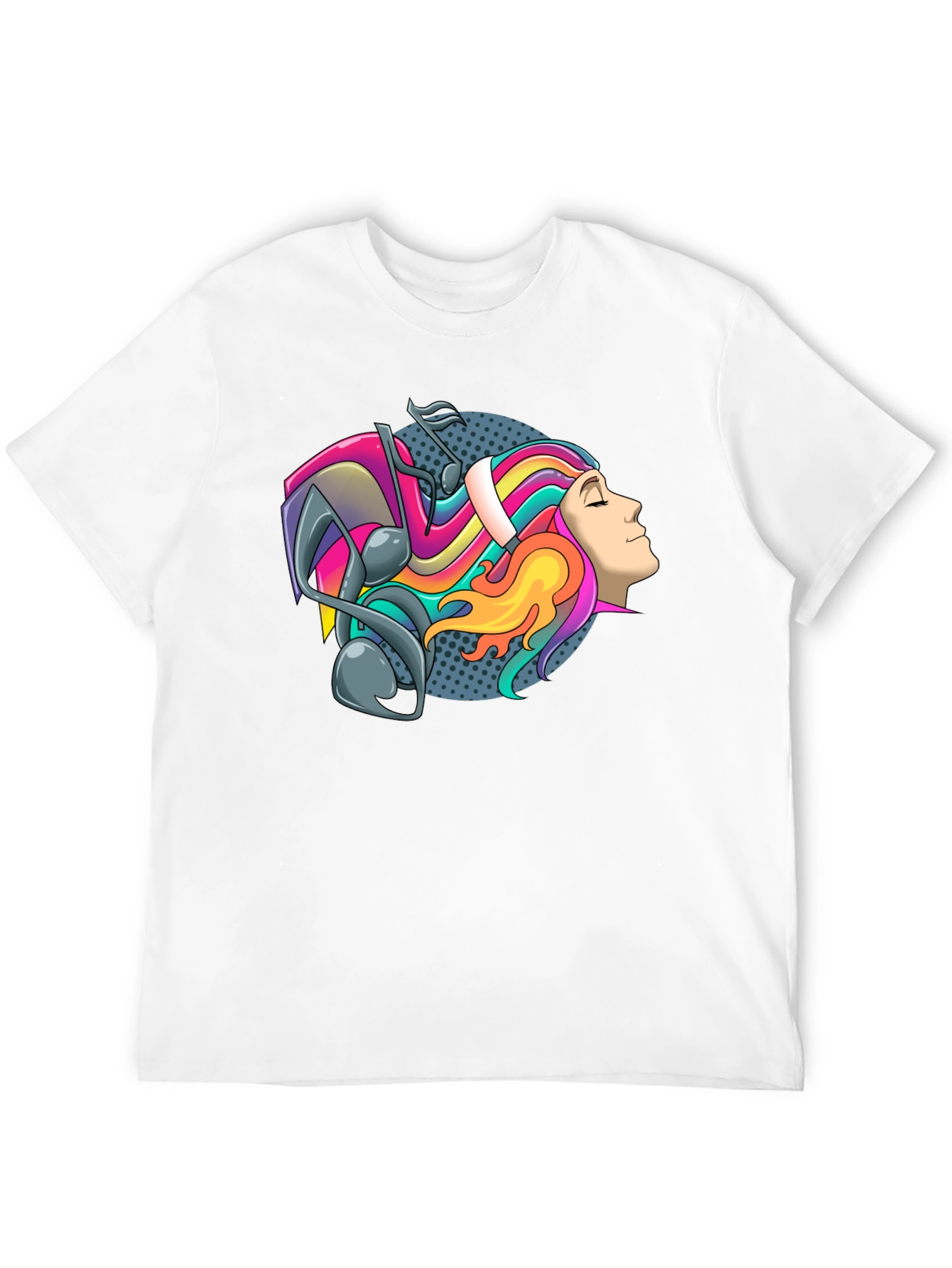 Colorful Music Head T-Shirt