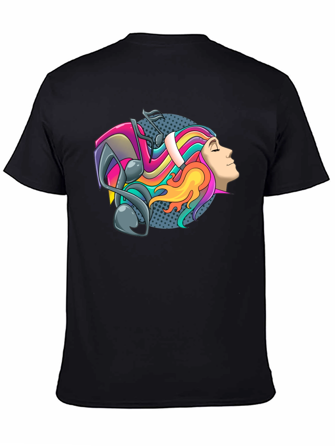 Colorful Music Head T-Shirt