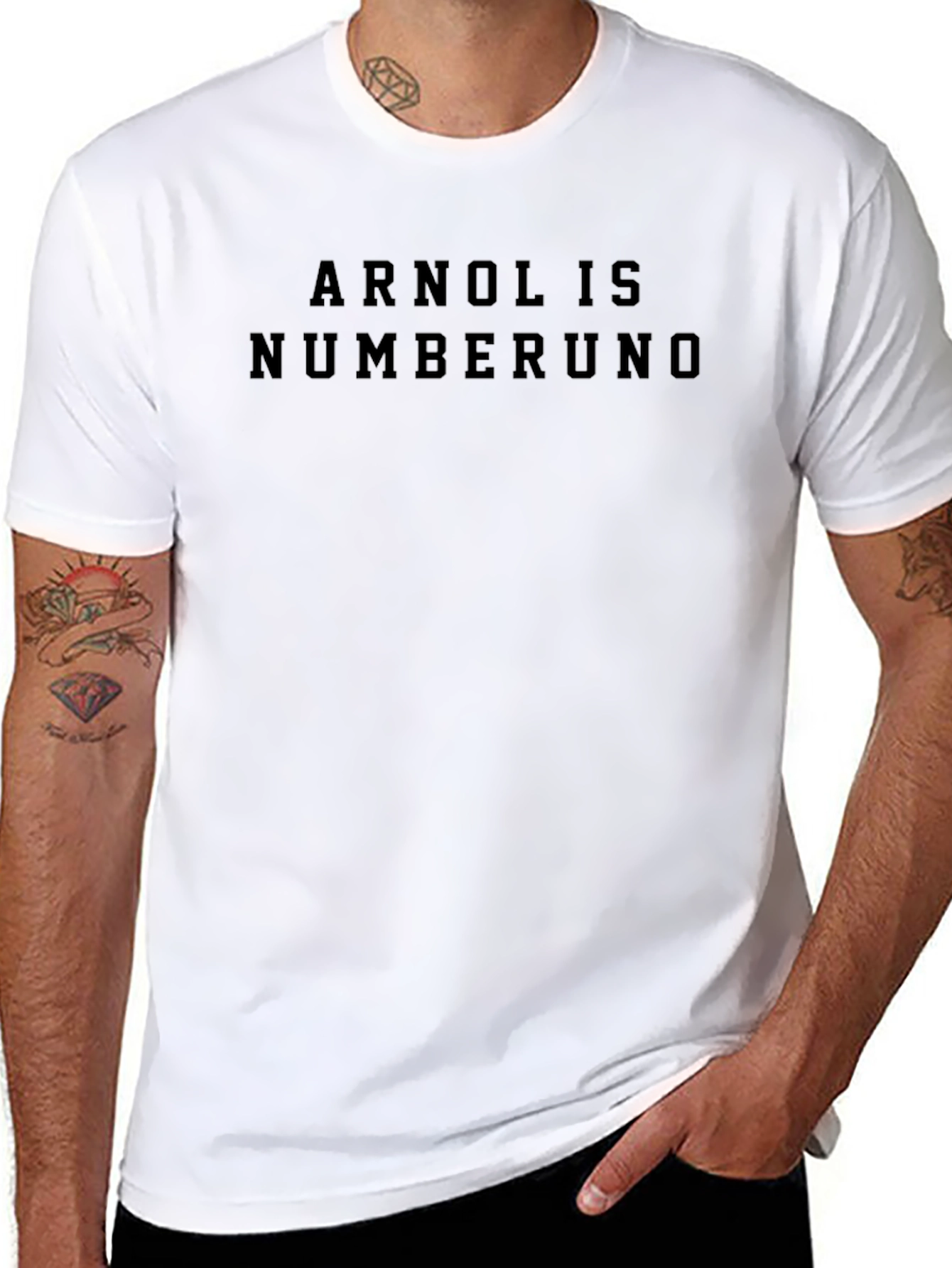 Arnol is Numberuno Black T-Shirt