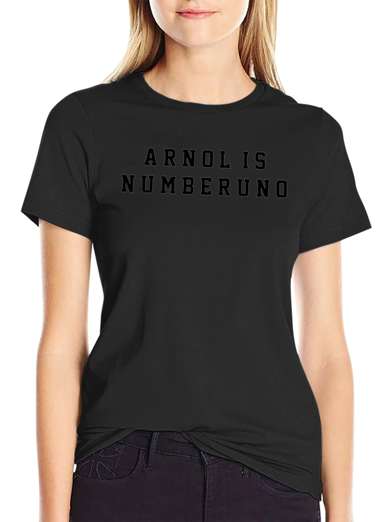 Arnol is Numberuno Black T-Shirt