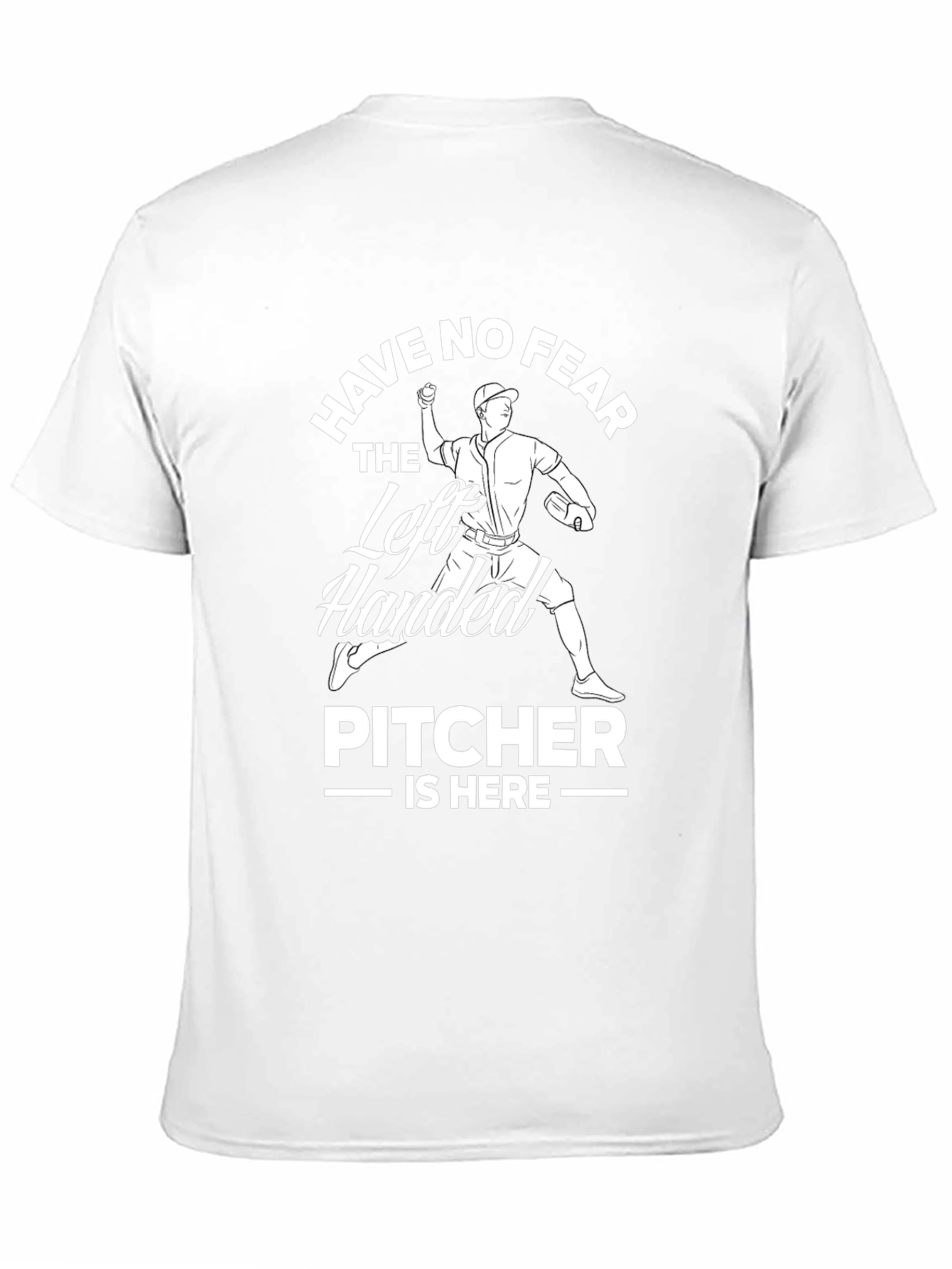Left Handed Pitcher T-Shirt - Baseball Fearless