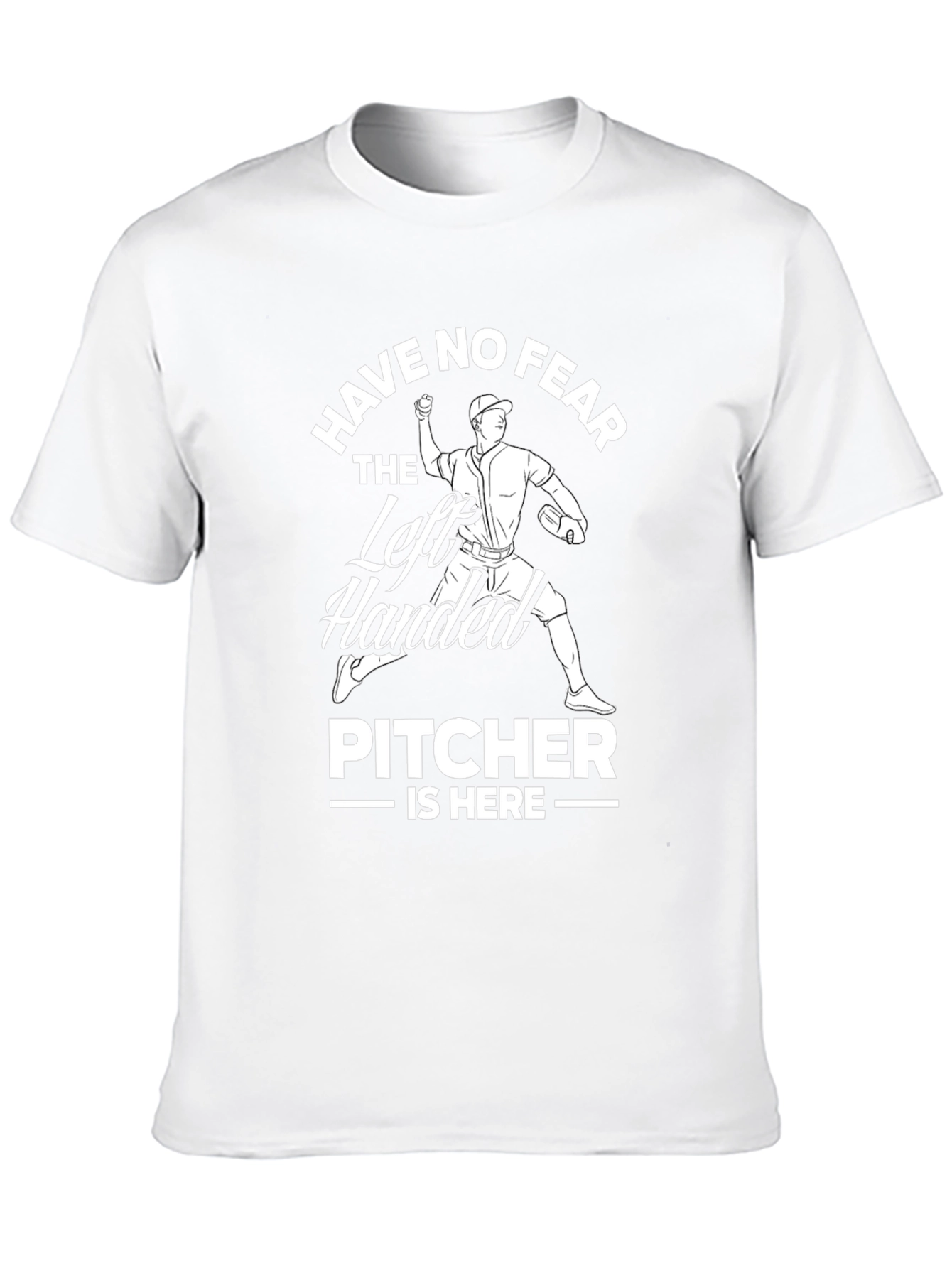 Left Handed Pitcher T-Shirt - Baseball Fearless
