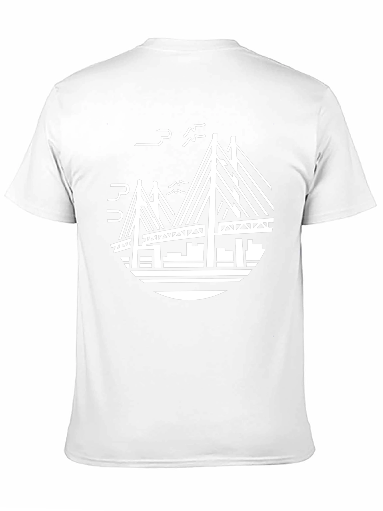 Modern Bridge Graphic T-Shirt - Black