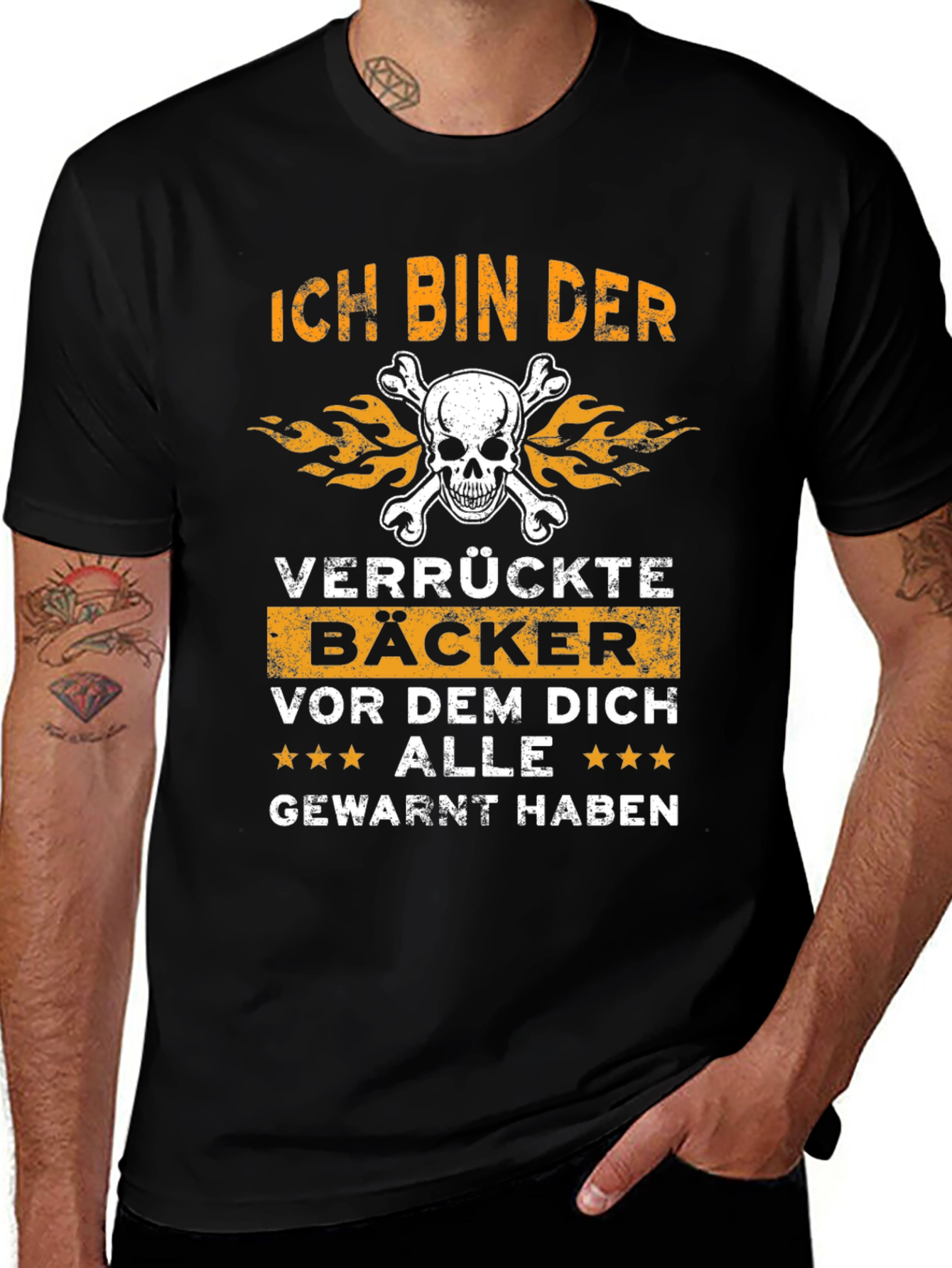 Ich Bin Der Verrückte Bäcker Funny Baker T-Shirt