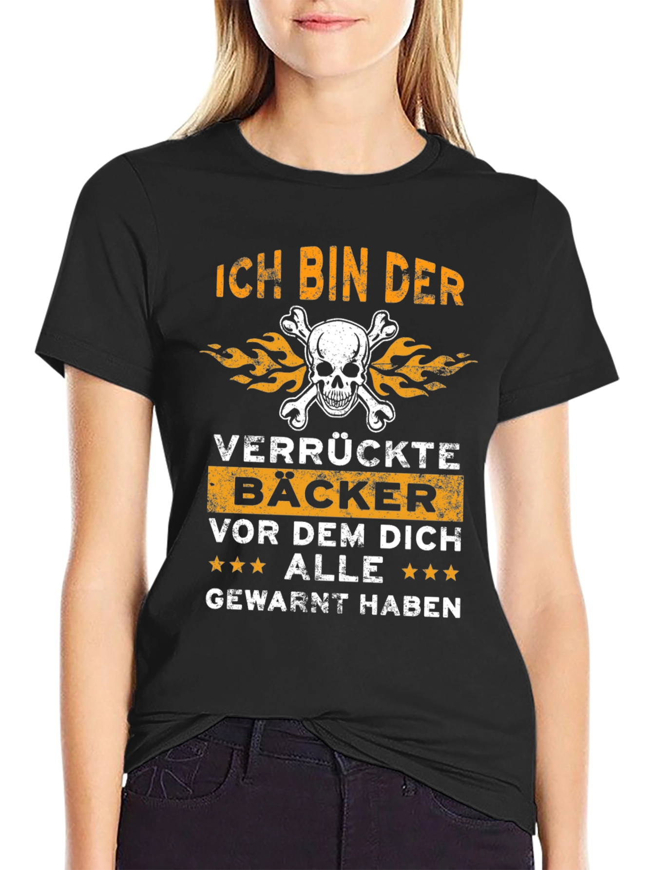 Ich Bin Der Verrückte Bäcker Funny Baker T-Shirt