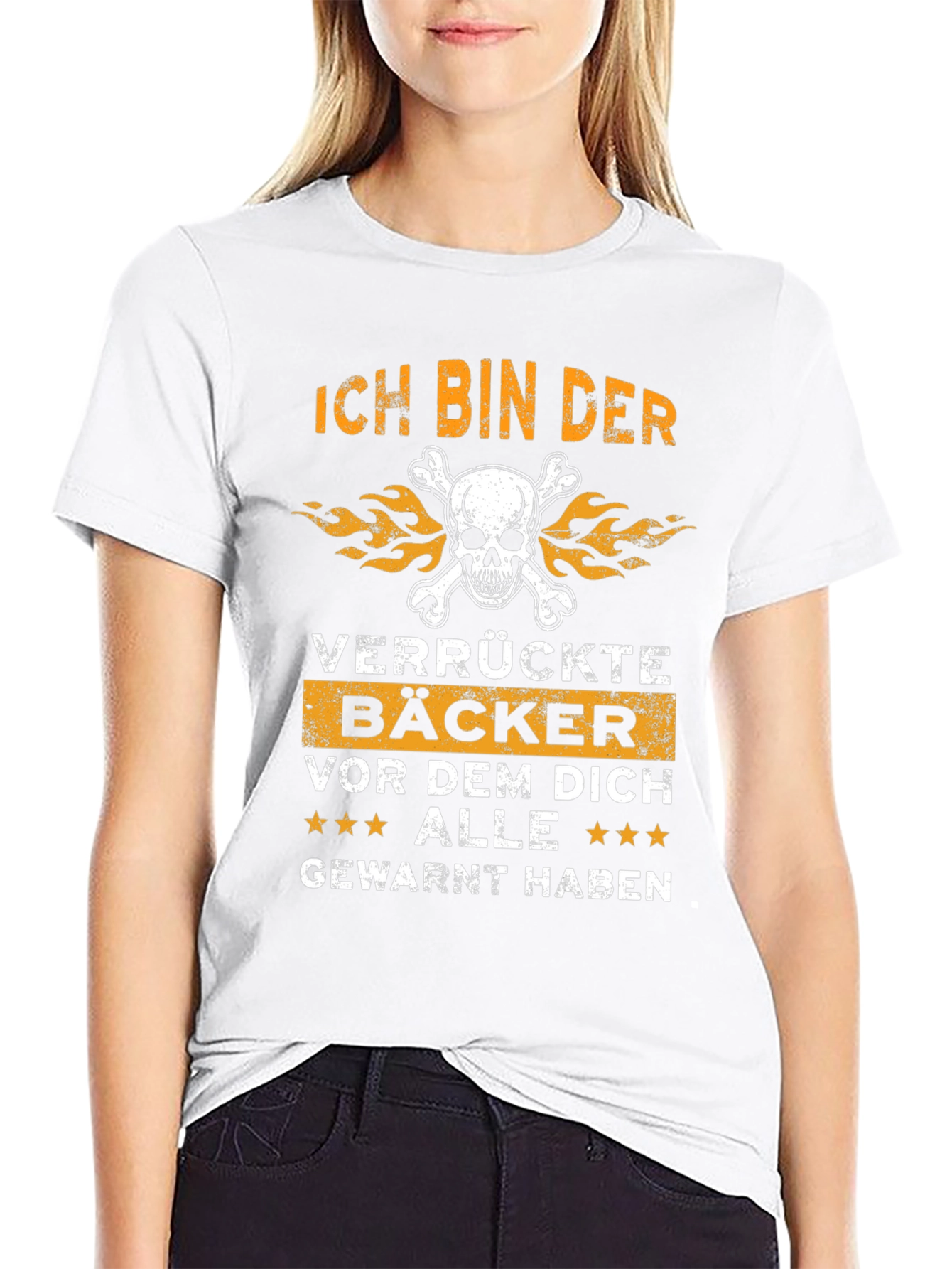 Ich Bin Der Verrückte Bäcker Funny Baker T-Shirt