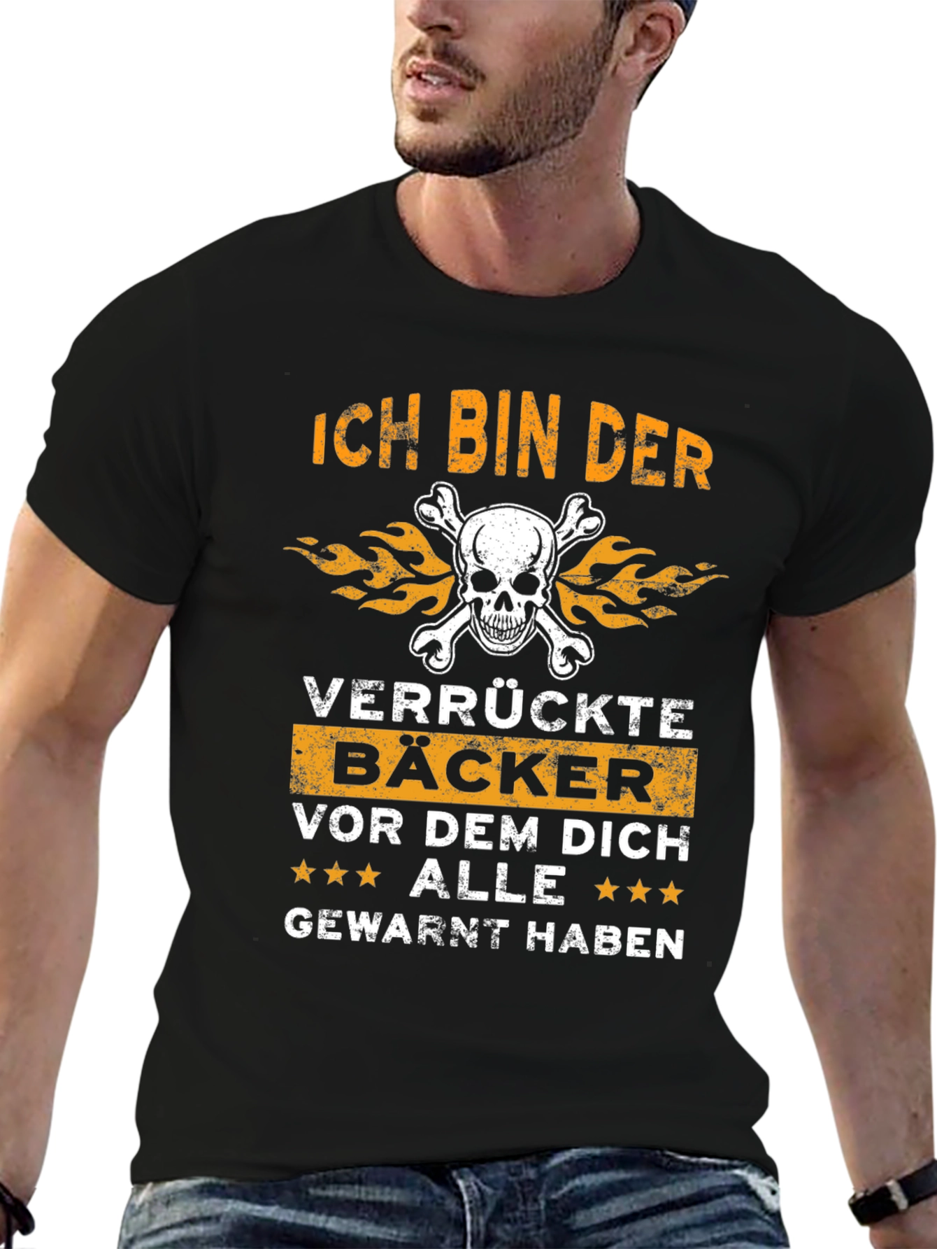 Ich Bin Der Verrückte Bäcker Funny Baker T-Shirt