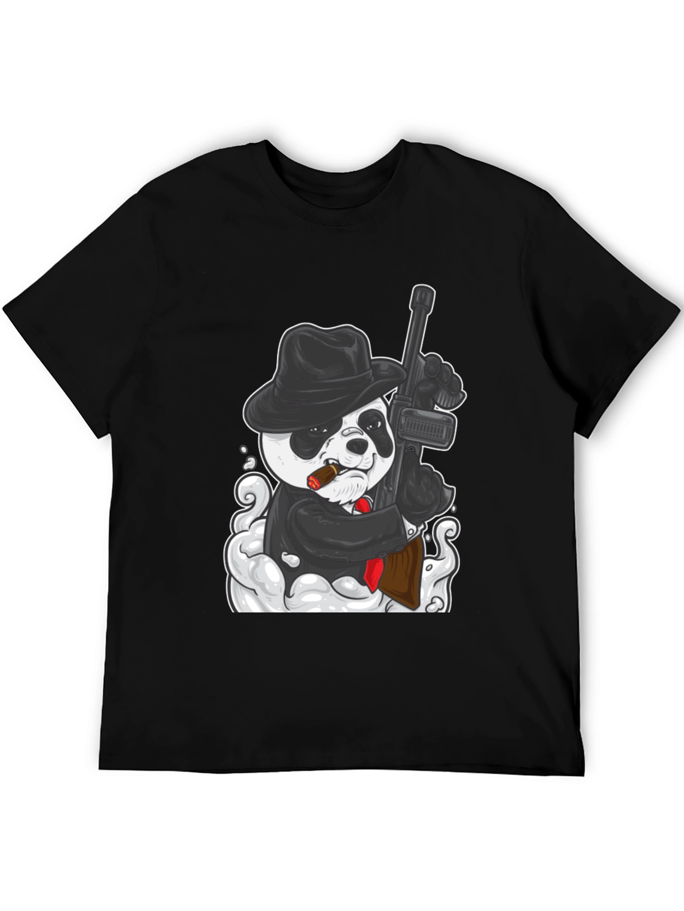 Panda Gangster Graphic Tee - Cool Animal Print T-Shirt