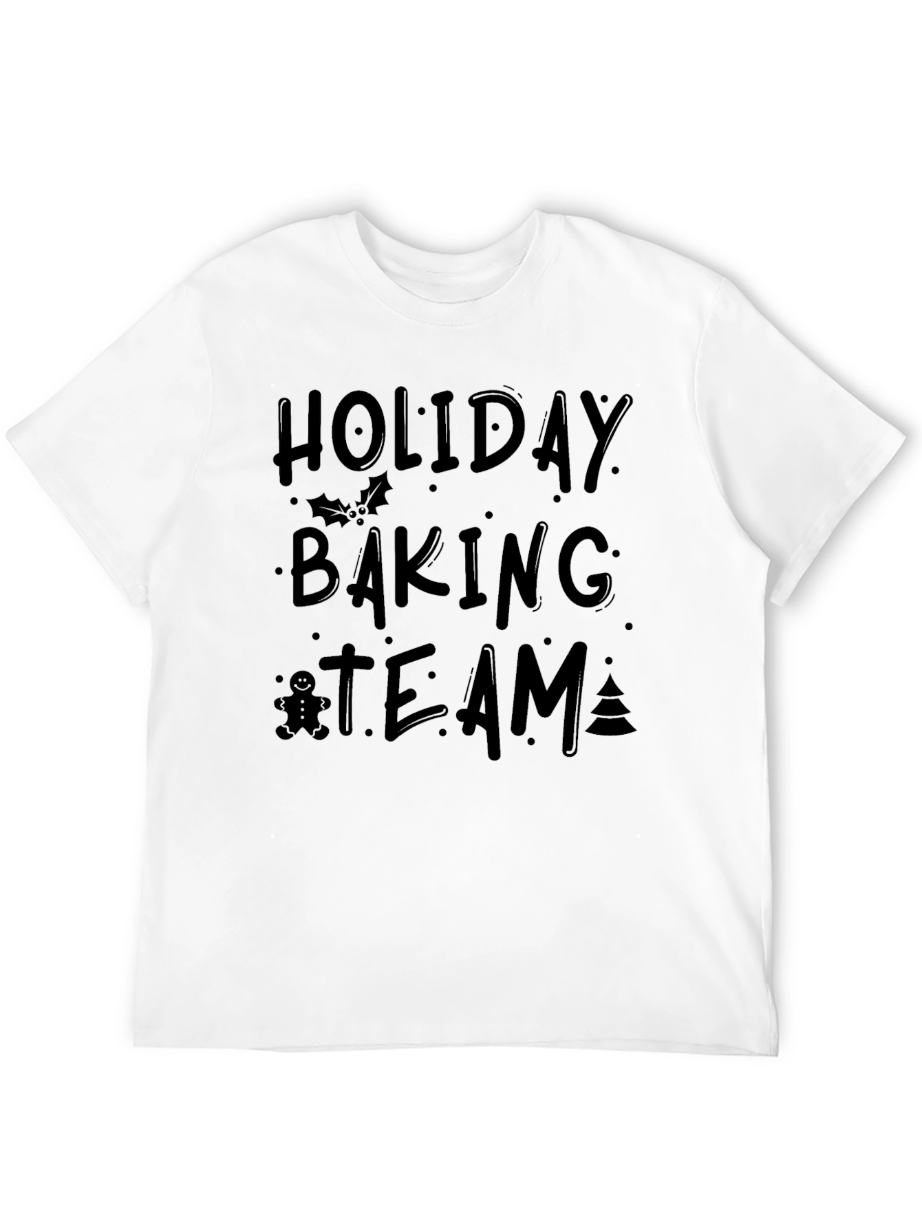 Holiday Baking Team Black T-Shirt