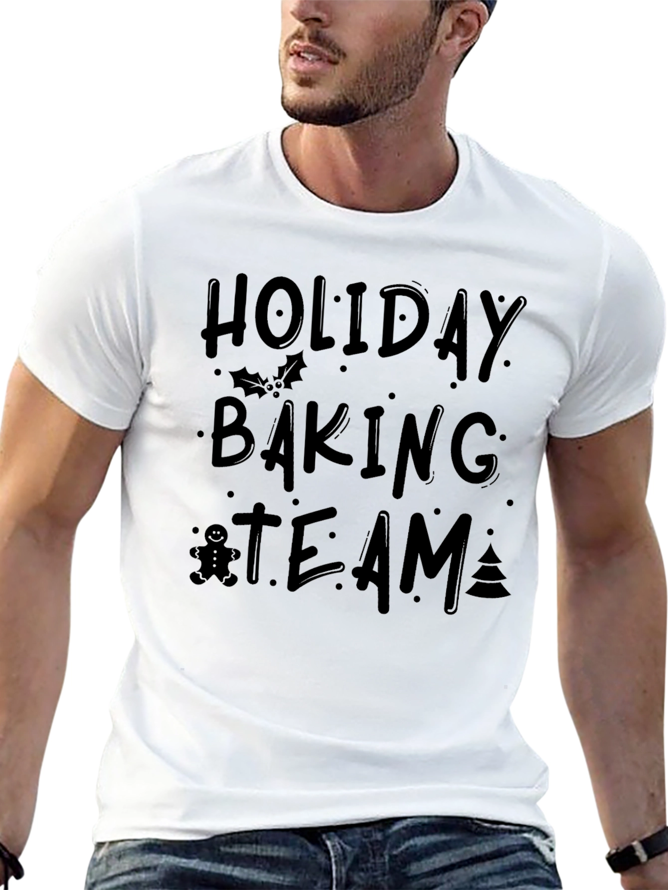 Holiday Baking Team Black T-Shirt