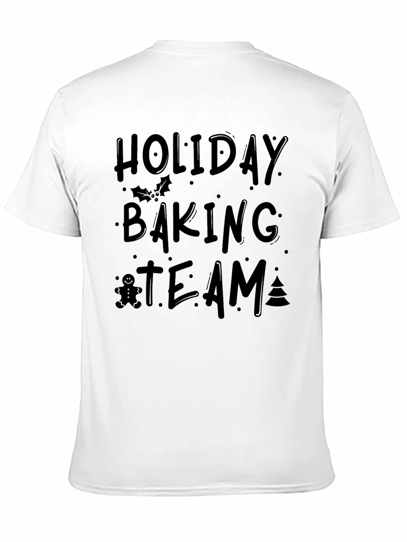 Holiday Baking Team Black T-Shirt