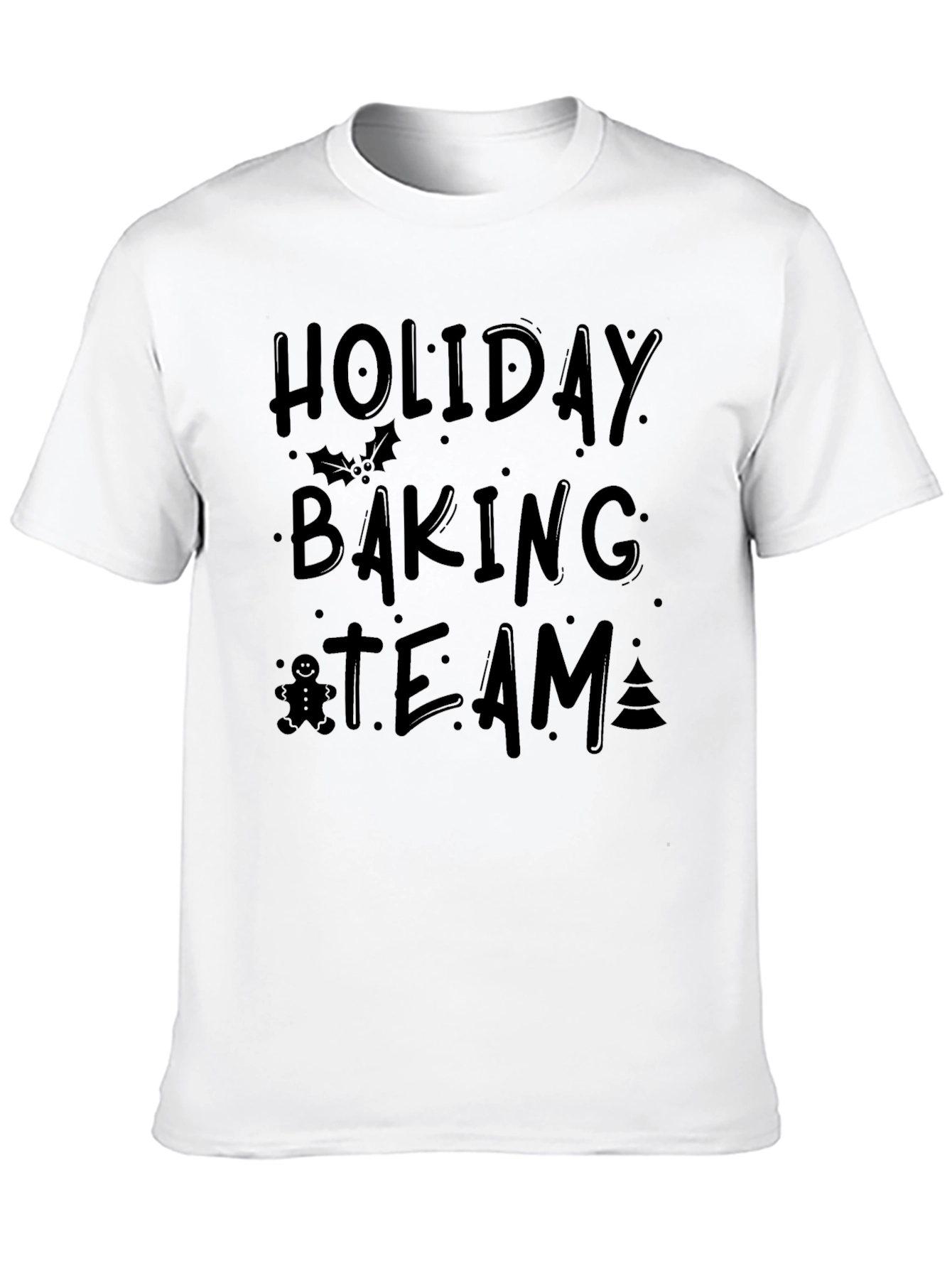 Holiday Baking Team Black T-Shirt