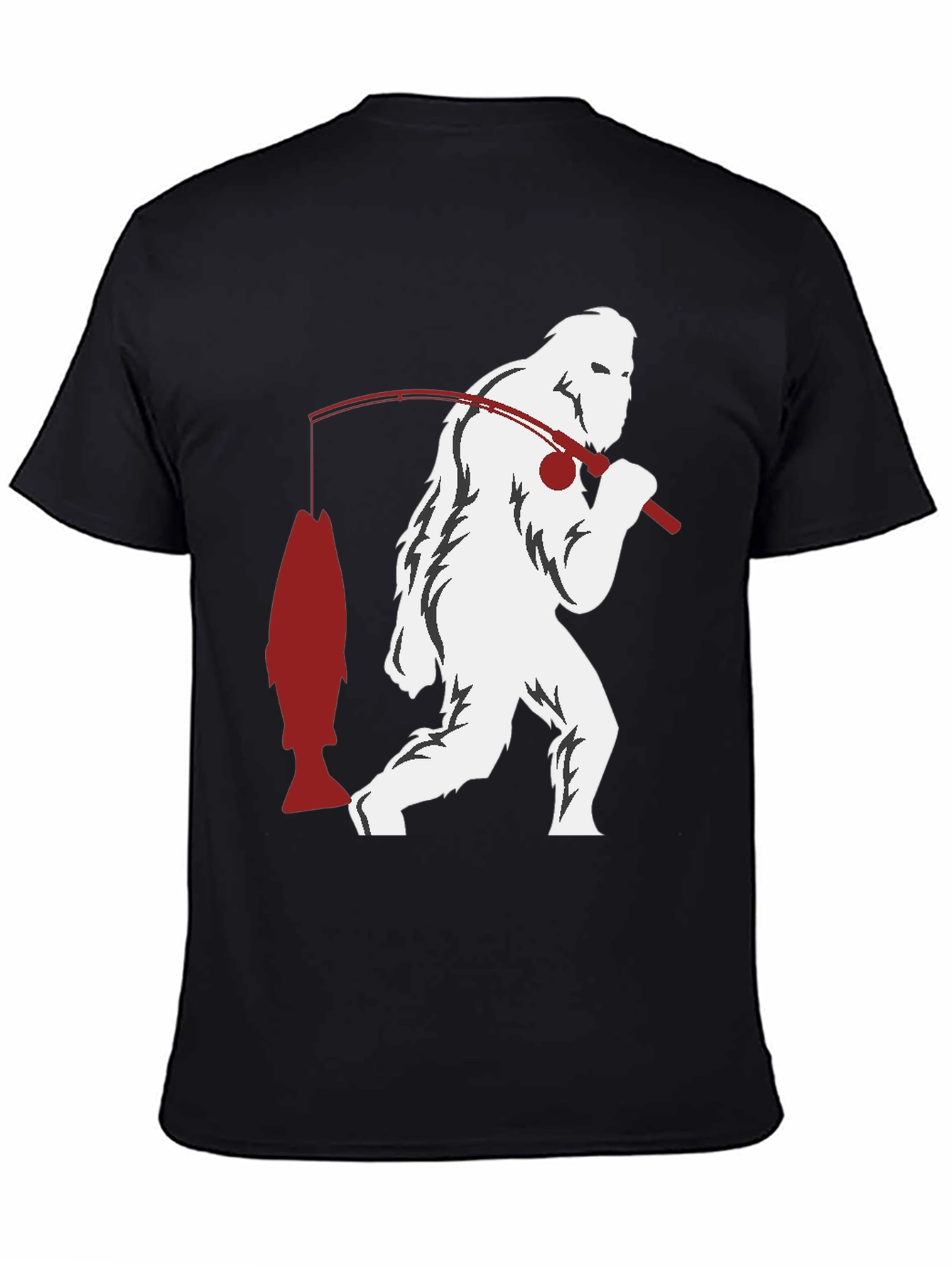 Sasquatch Fishing Graphic Tee