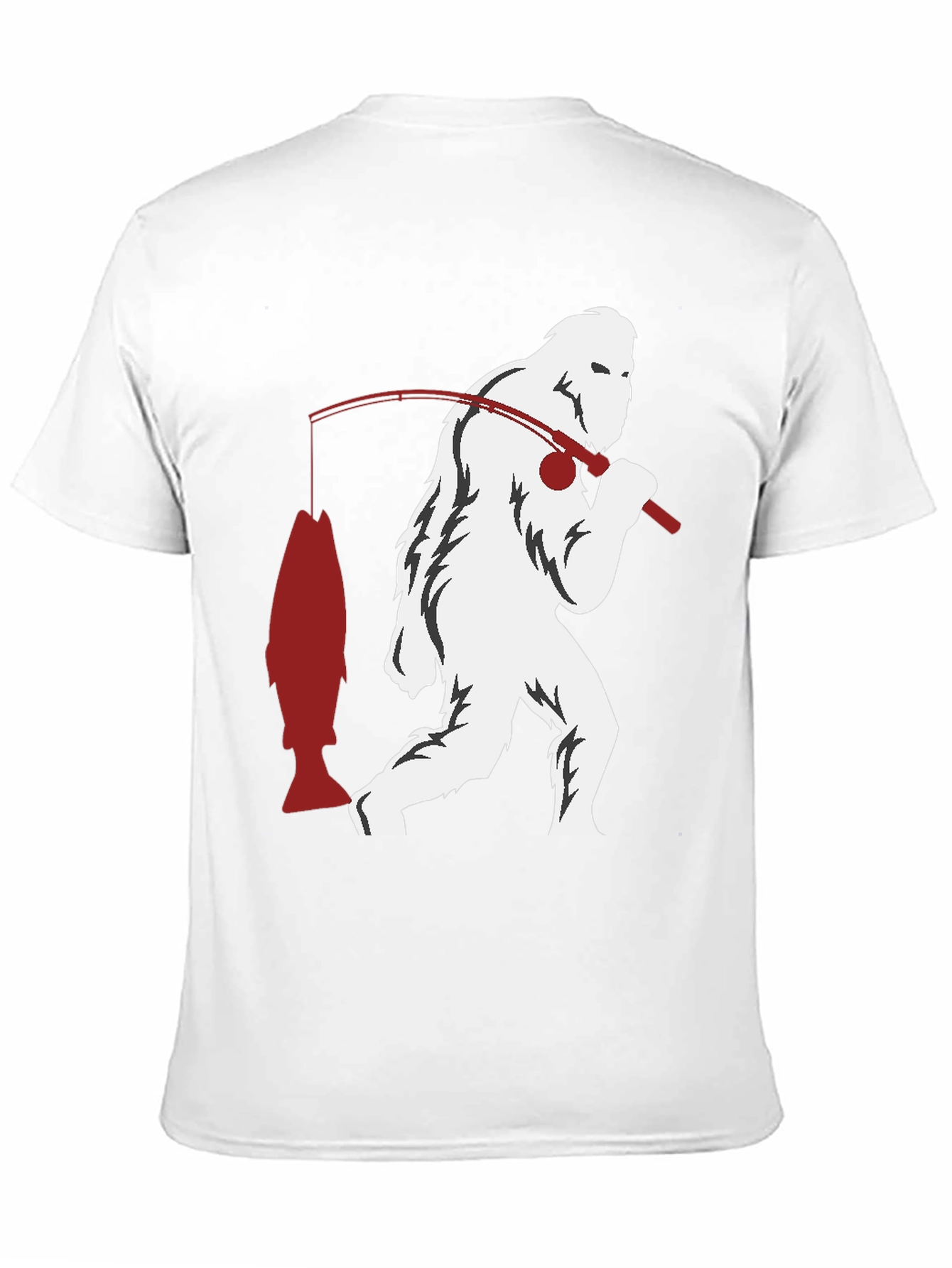 Sasquatch Fishing Graphic Tee